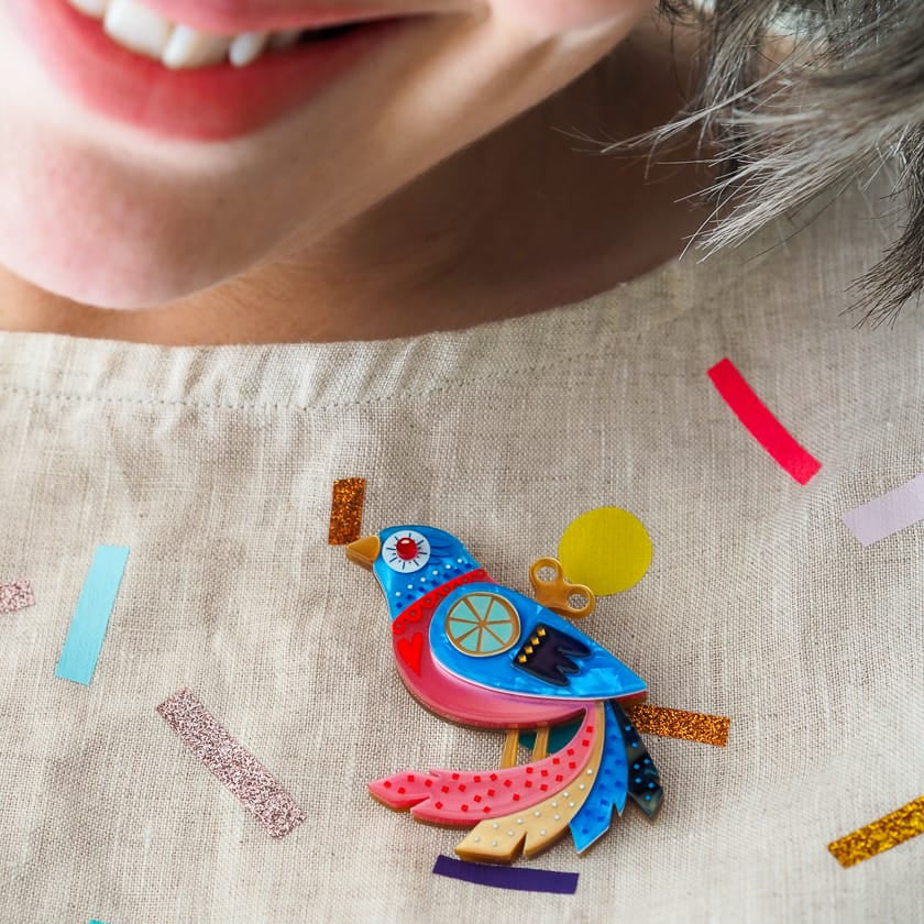 The Wind Up Brooch