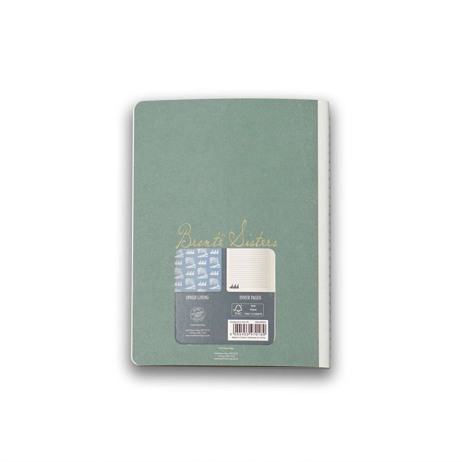 A5 Notebook Stitch Bound Bronte Sisters BookGeek