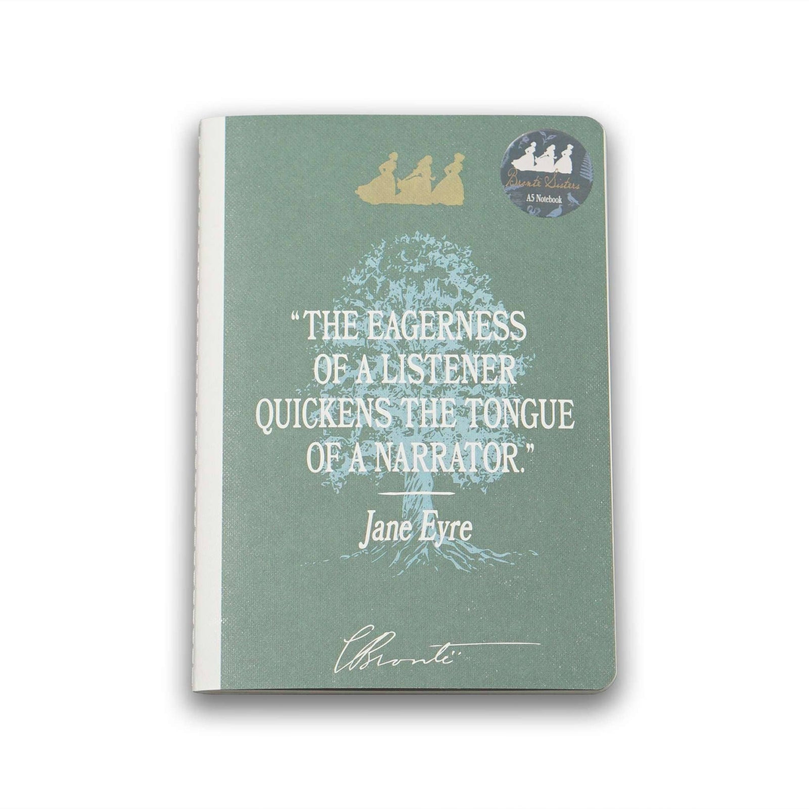 A5 Notebook Stitch Bound Bronte Sisters BookGeek