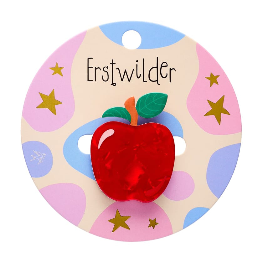 Apple Simplified Mini Brooch BookGeek
