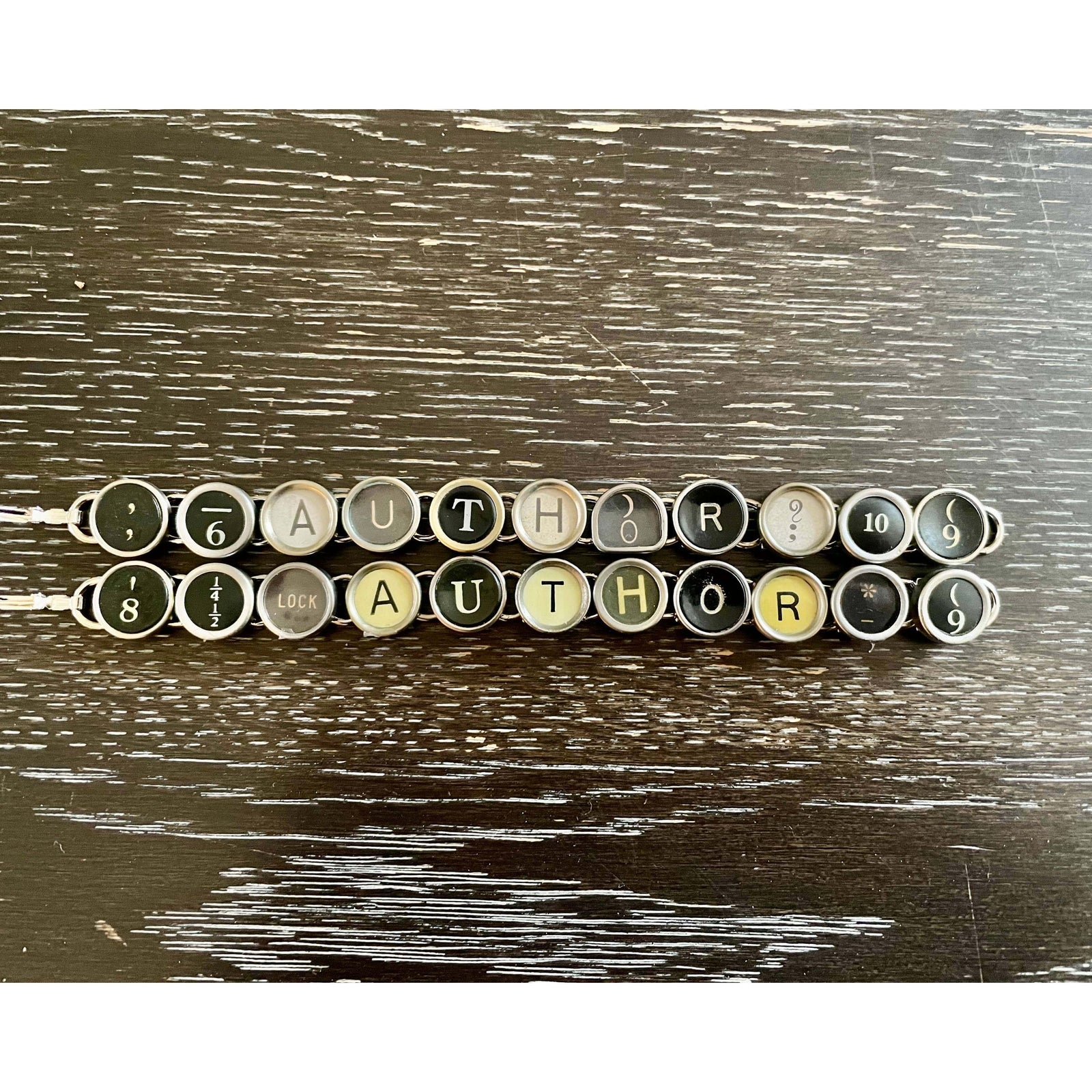 11 Typewriter Author Typewriter Key Bracelet BookGeek