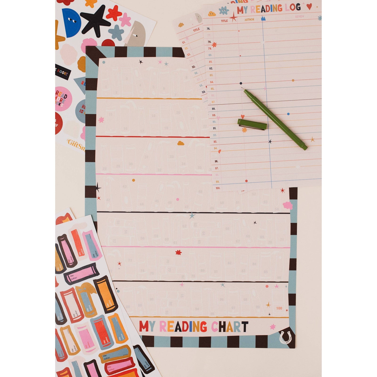 BIG READER 100 Book Reading Challenge Wall Chart BookGeek