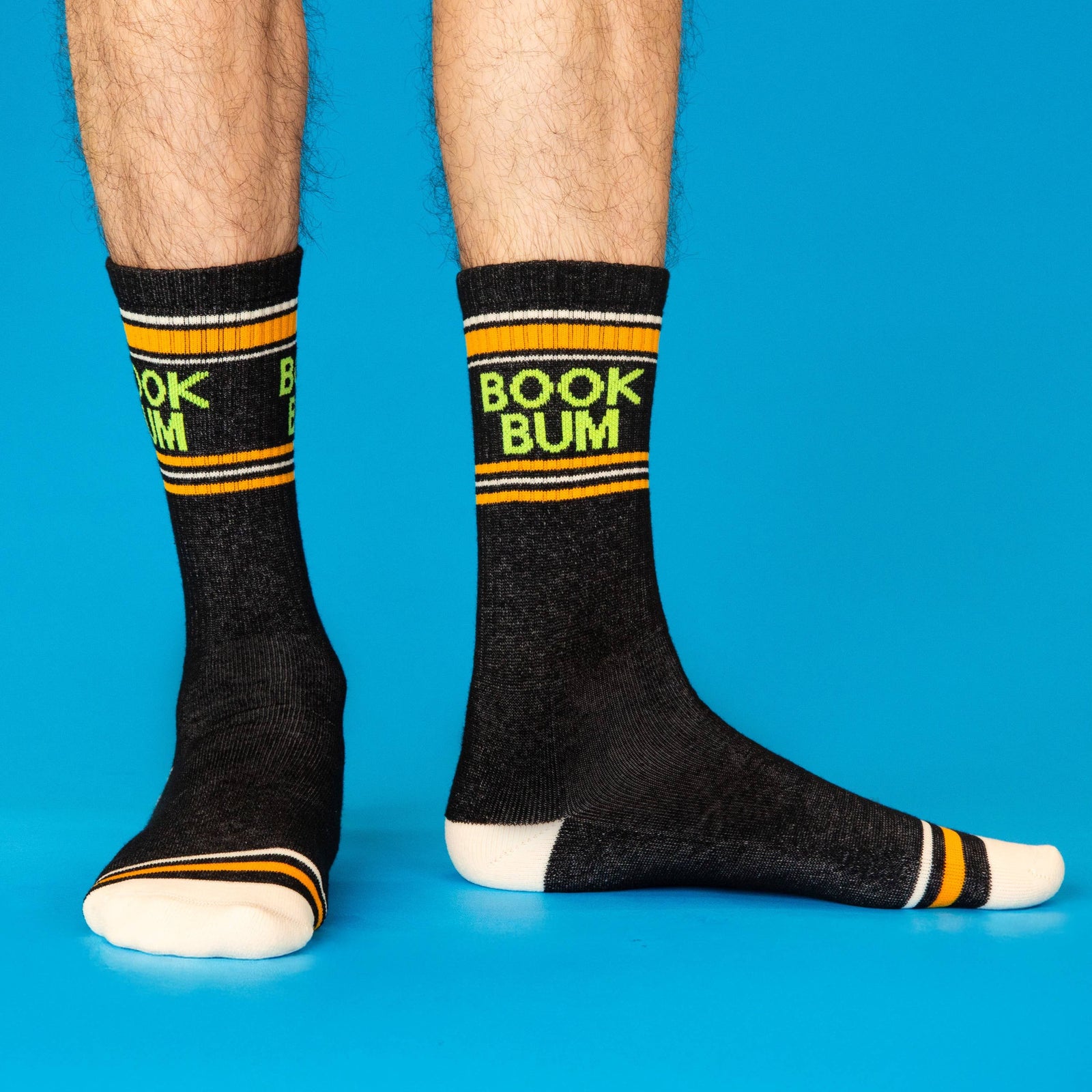 Book Bum Gym Crew Socks BookGeek