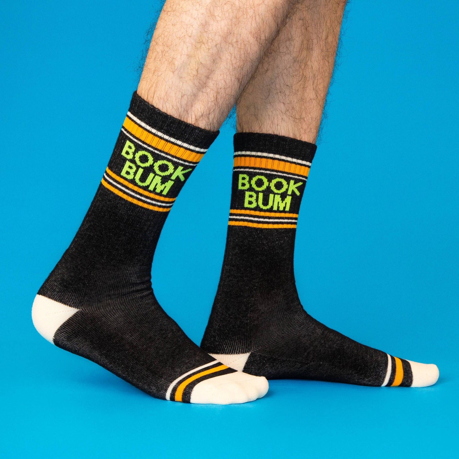 Book Bum Gym Crew Socks BookGeek