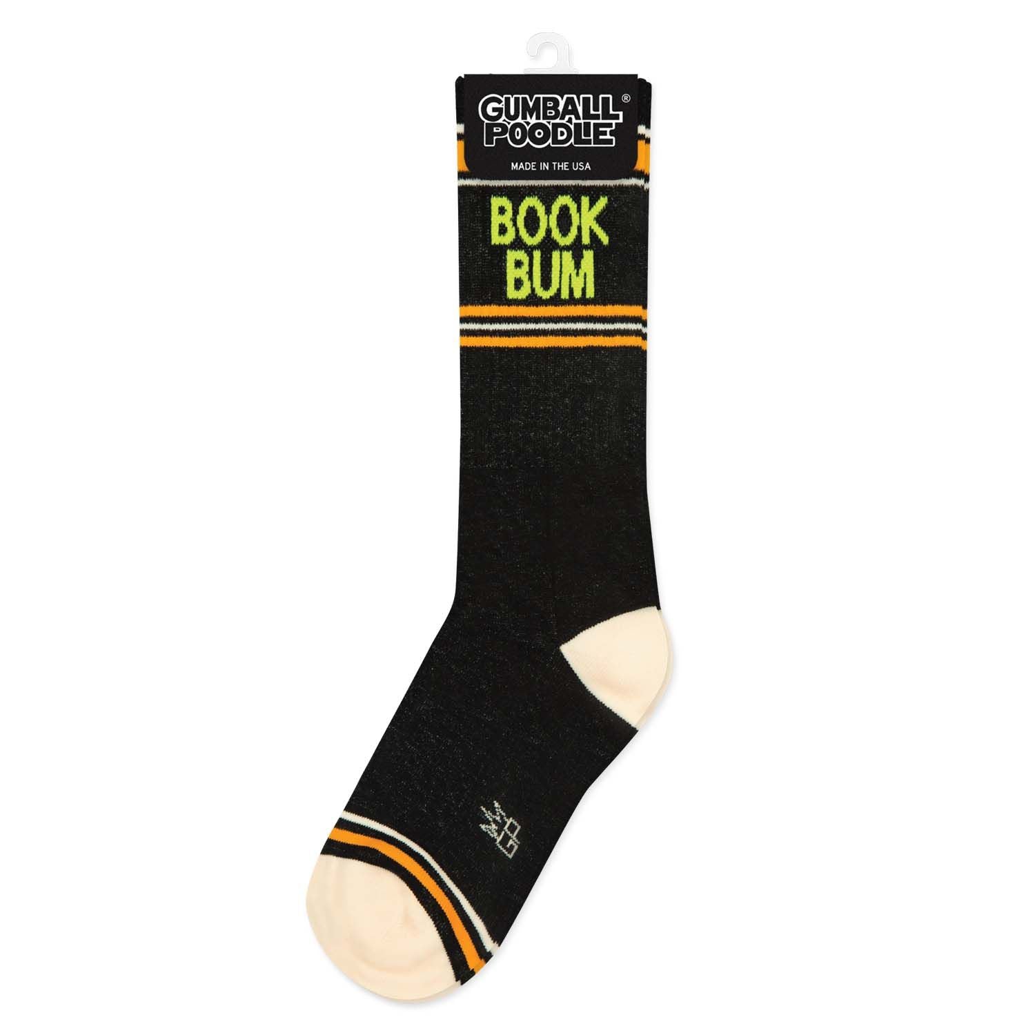 Book Bum Gym Crew Socks BookGeek
