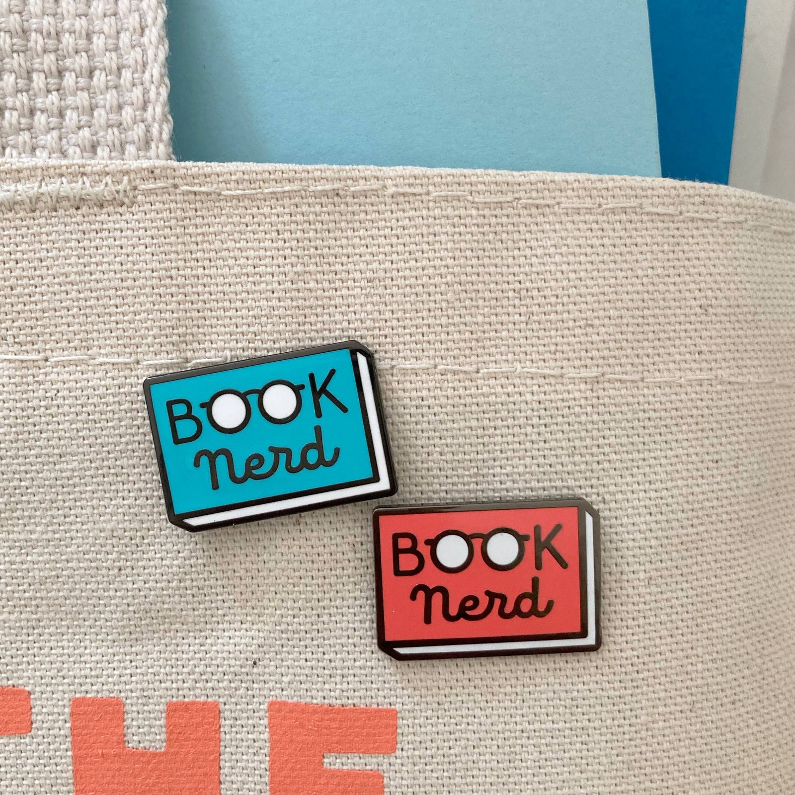 Book Nerd Enamel Pin BookGeek
