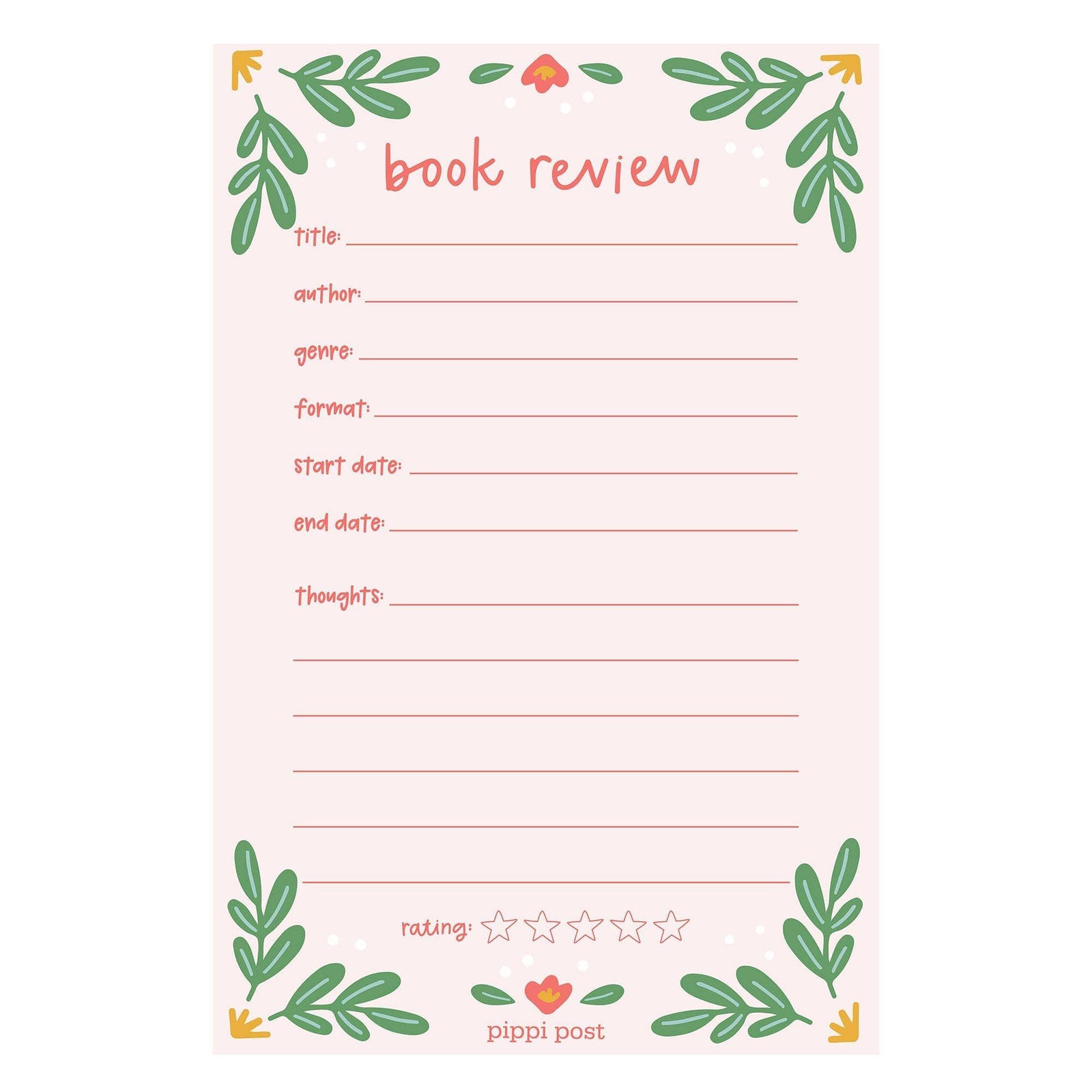 Book Review Notepad BookGeek