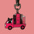 Book Truck keychain - bookish gift BookGeek