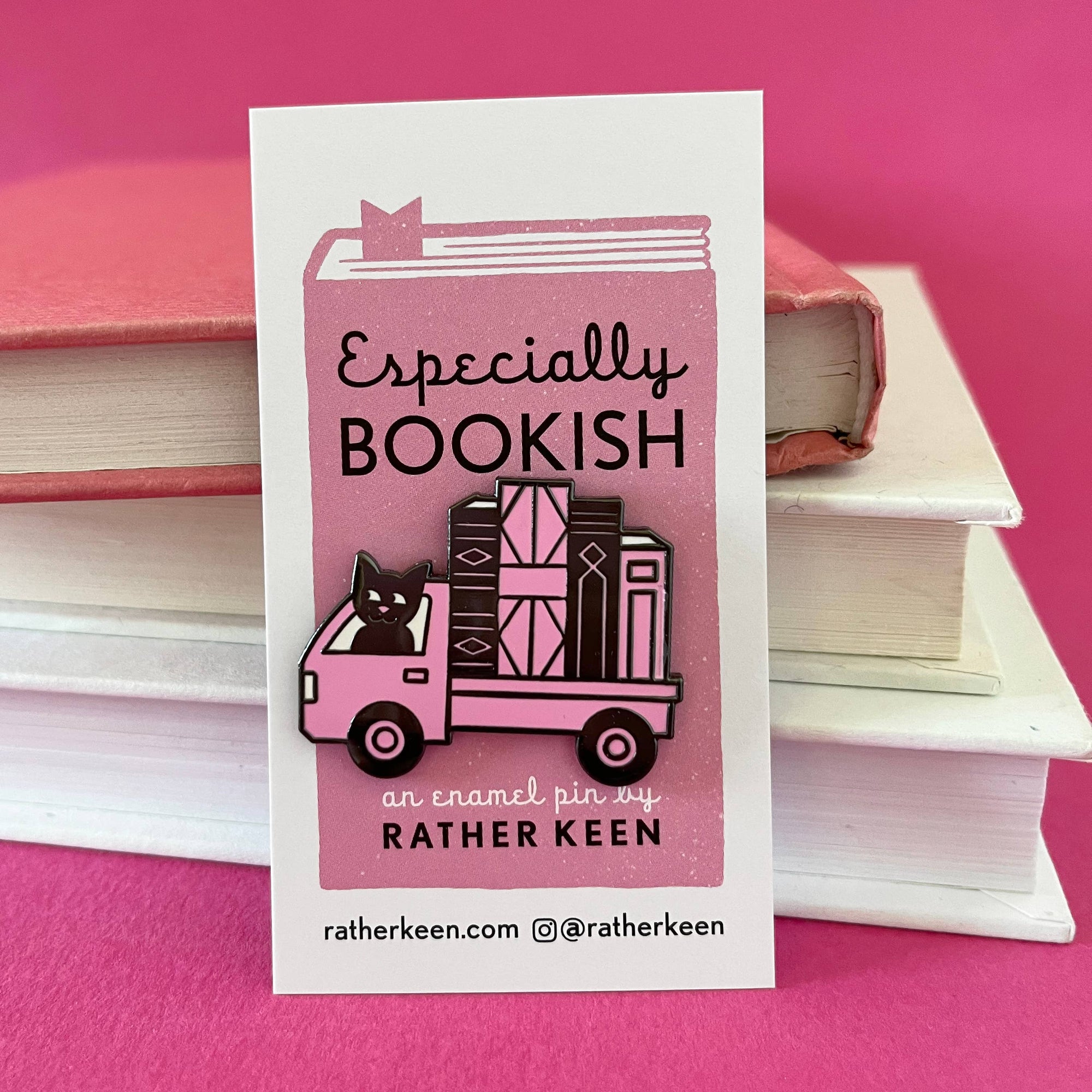 Book Truck lapel pin - bookish gift for readers BookGeek