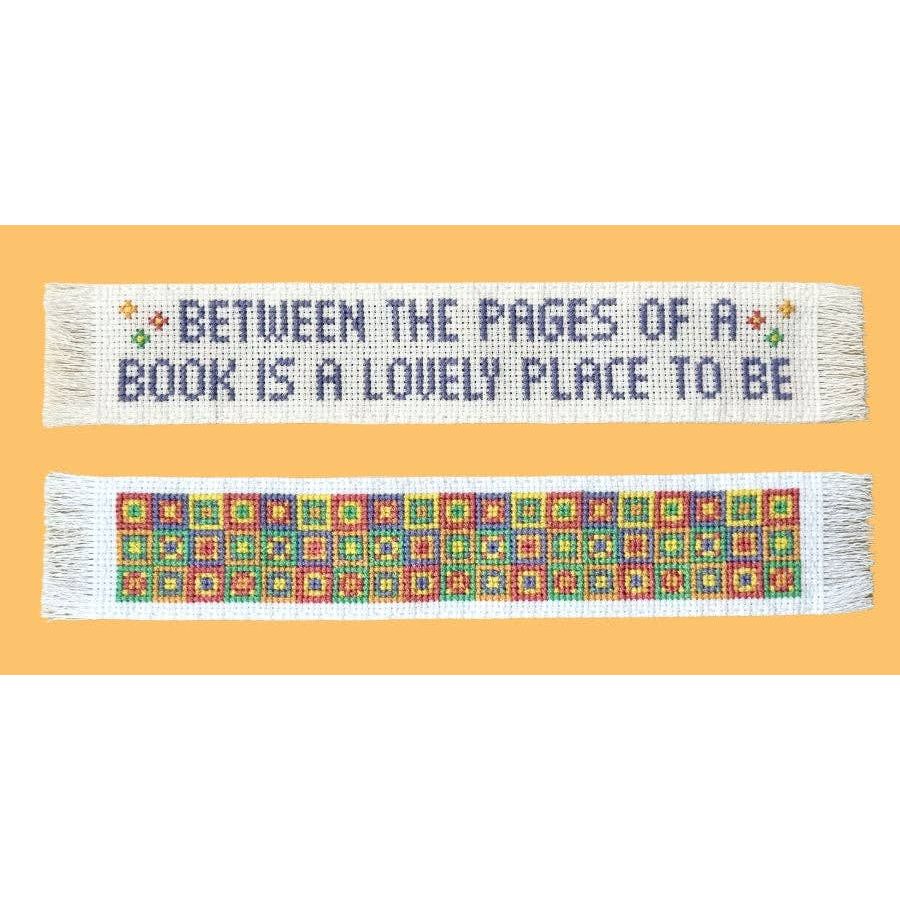 Bookish Bliss Counted Cross Stitch Bookmark Kit BookGeek