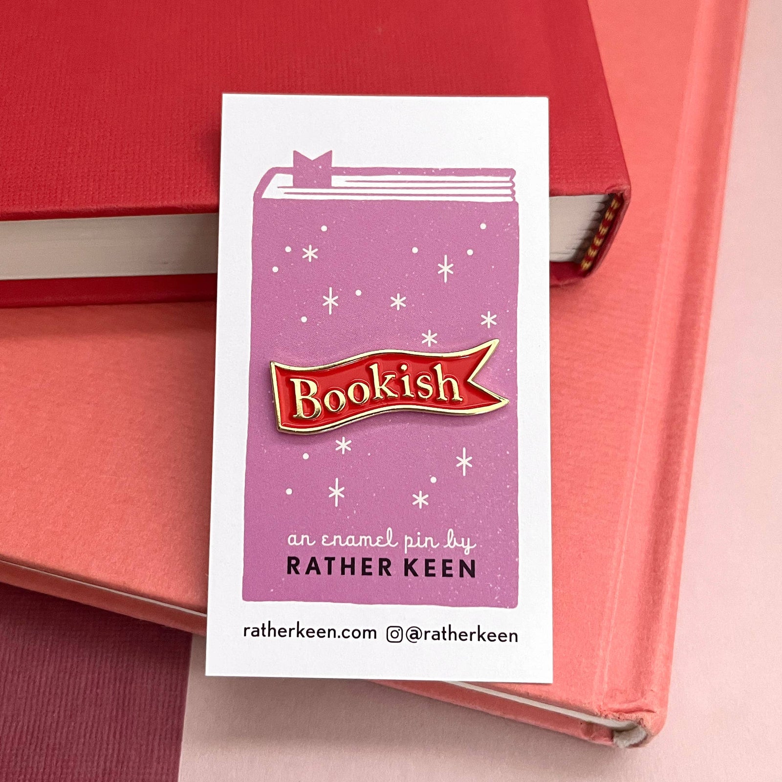 Bookish Bookmark enamel pin BookGeek