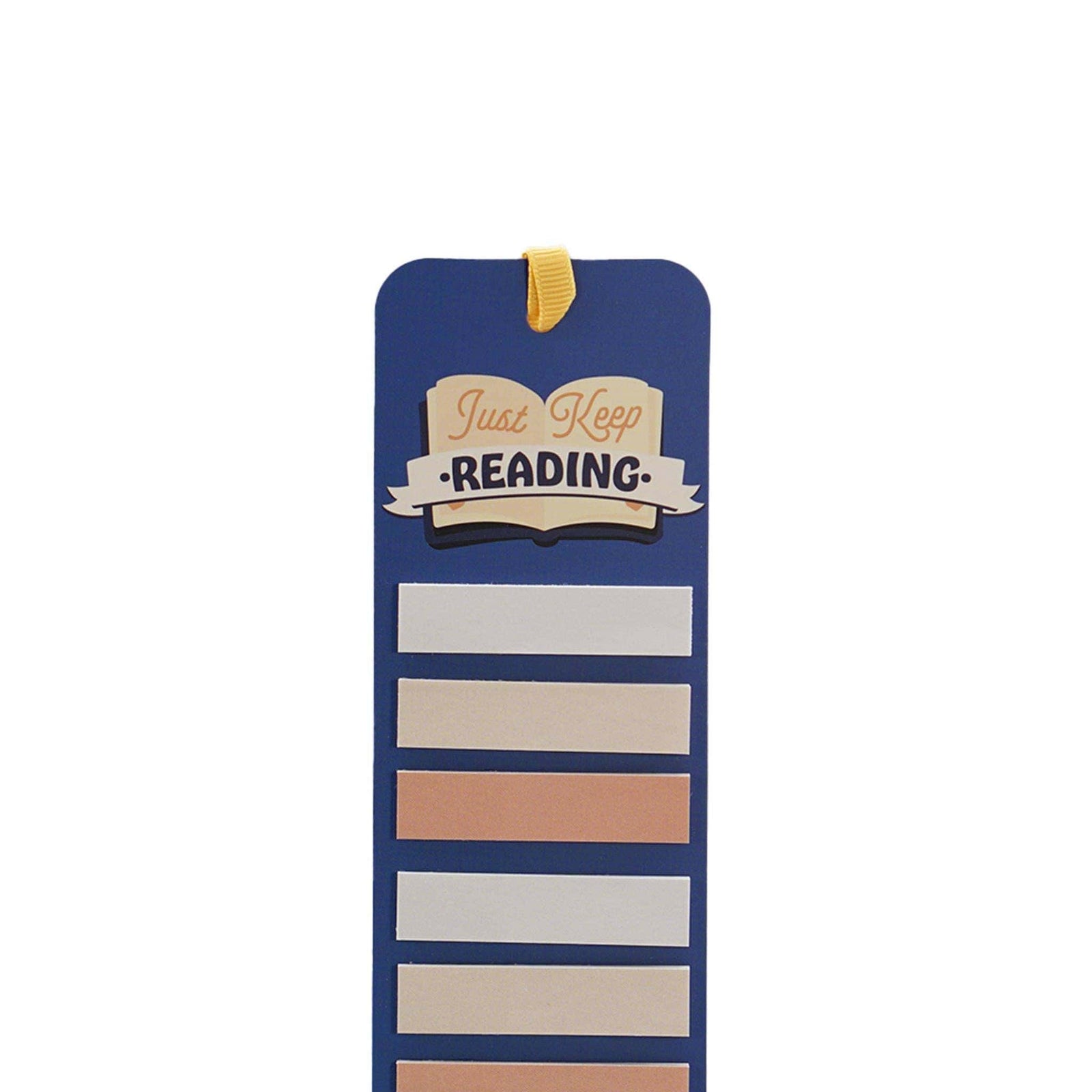 Bookmark with sticky tabs– Just Keep Reading BookGeek