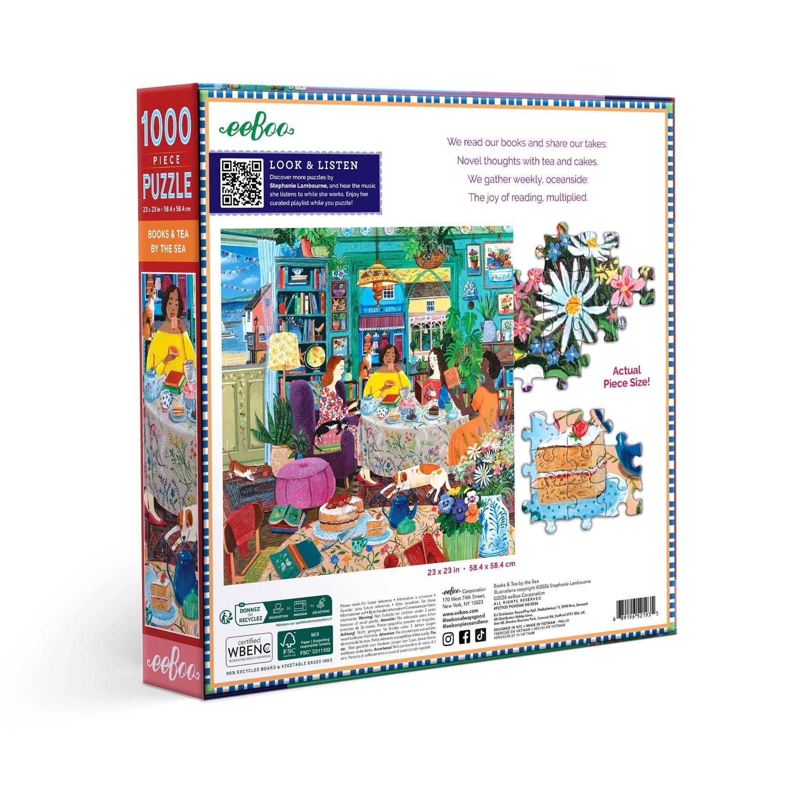 Books & Tea By Sea Jigsaw Puzzle BookGeek