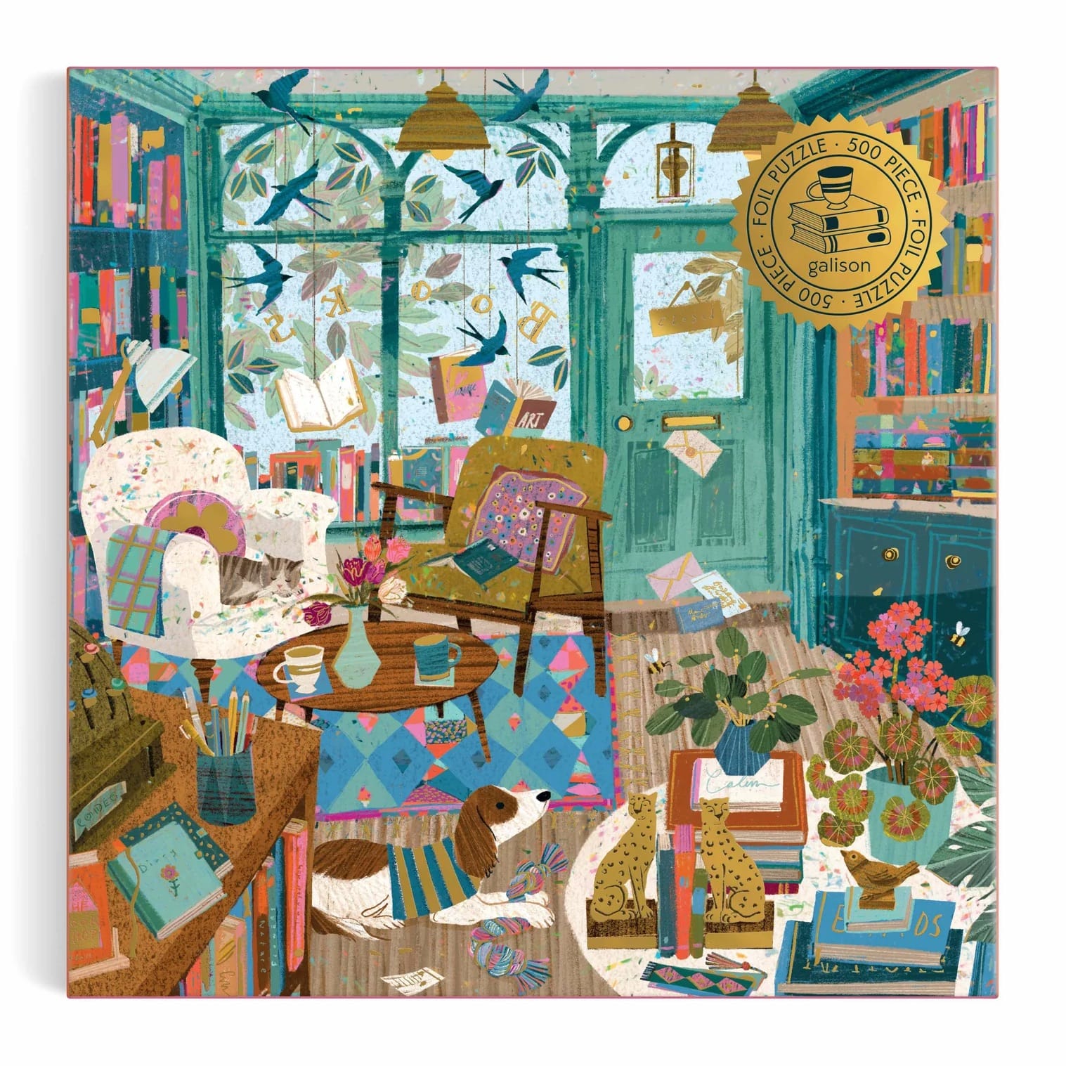 Bookshop Afternoon Foil Puzzle BookGeek