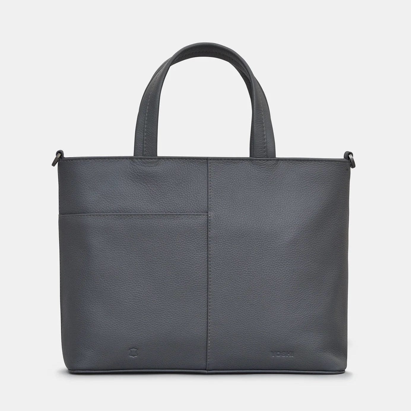 Brontë Bookworm Grey Leather Multiway Grab Bag BookGeek
