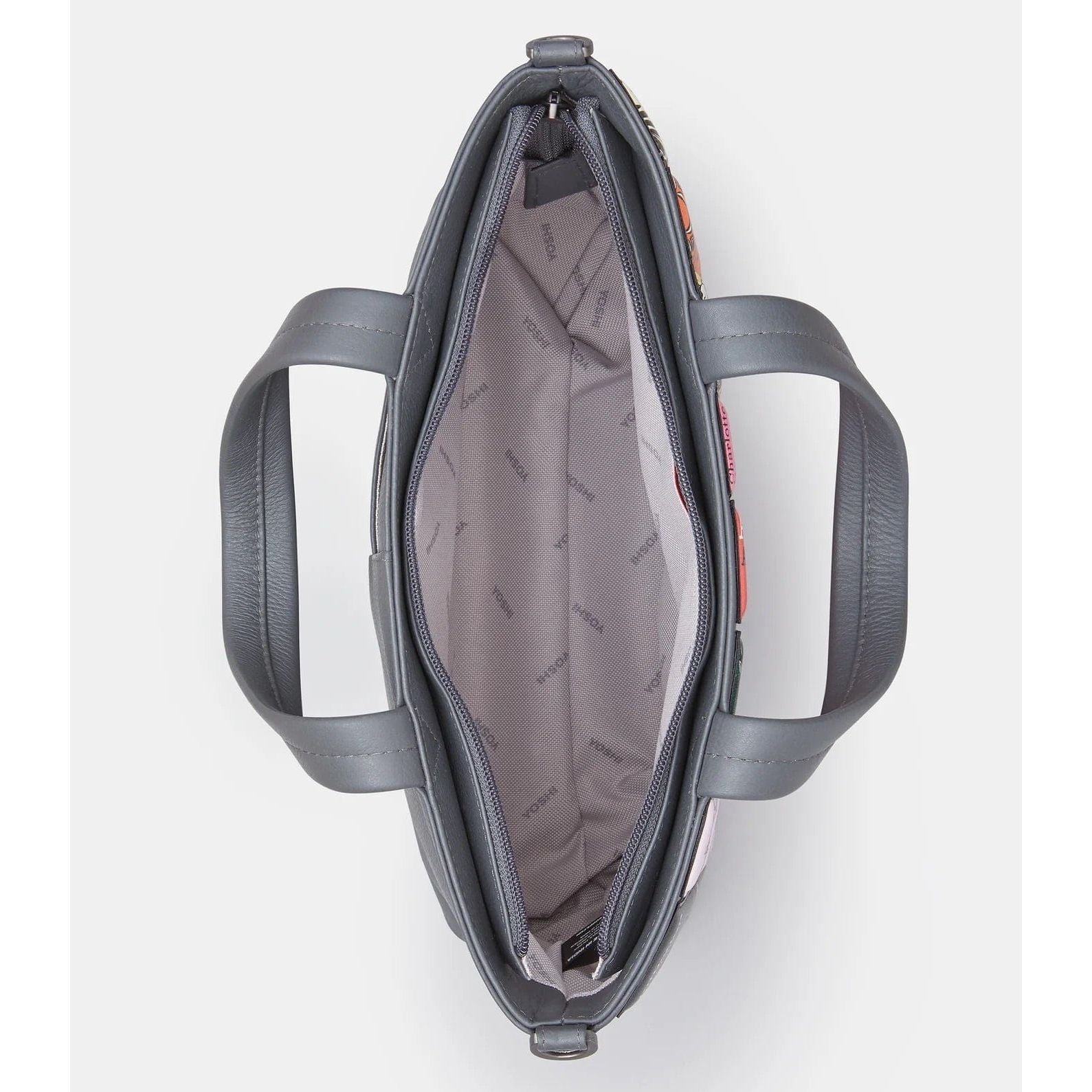 Brontë Bookworm Grey Leather Multiway Grab Bag BookGeek