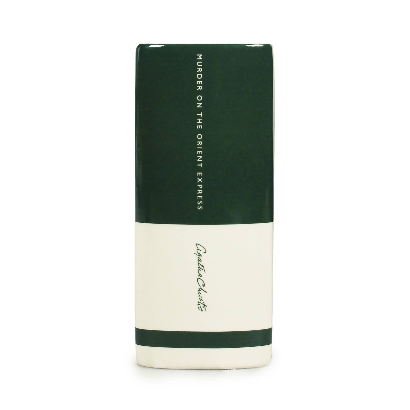 Ceramic Book Vase Agatha Christie Murder on Orient Express BookGeek