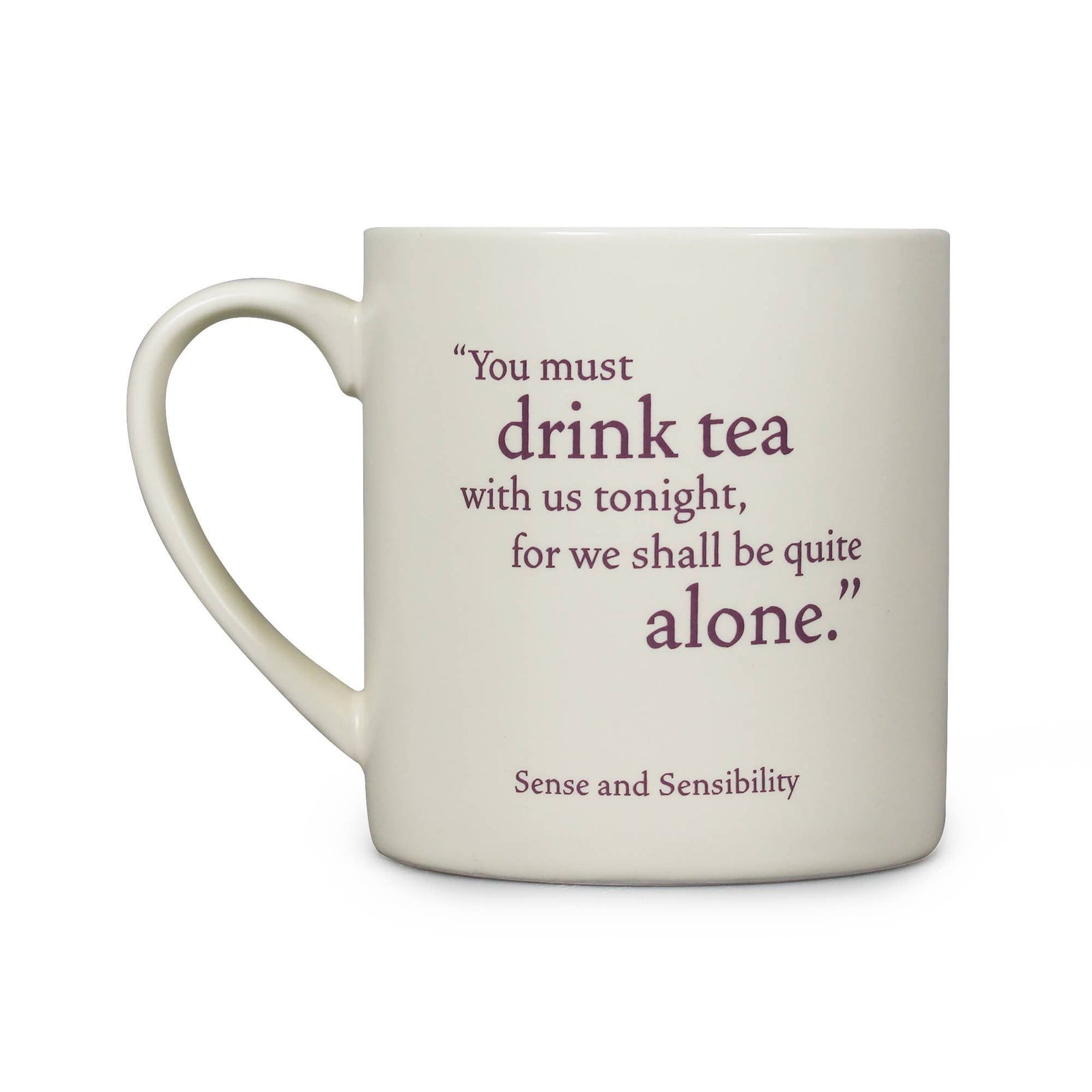 Ceramic Mug Jane Austen Sense and Sensibility Literary Quote BookGeek