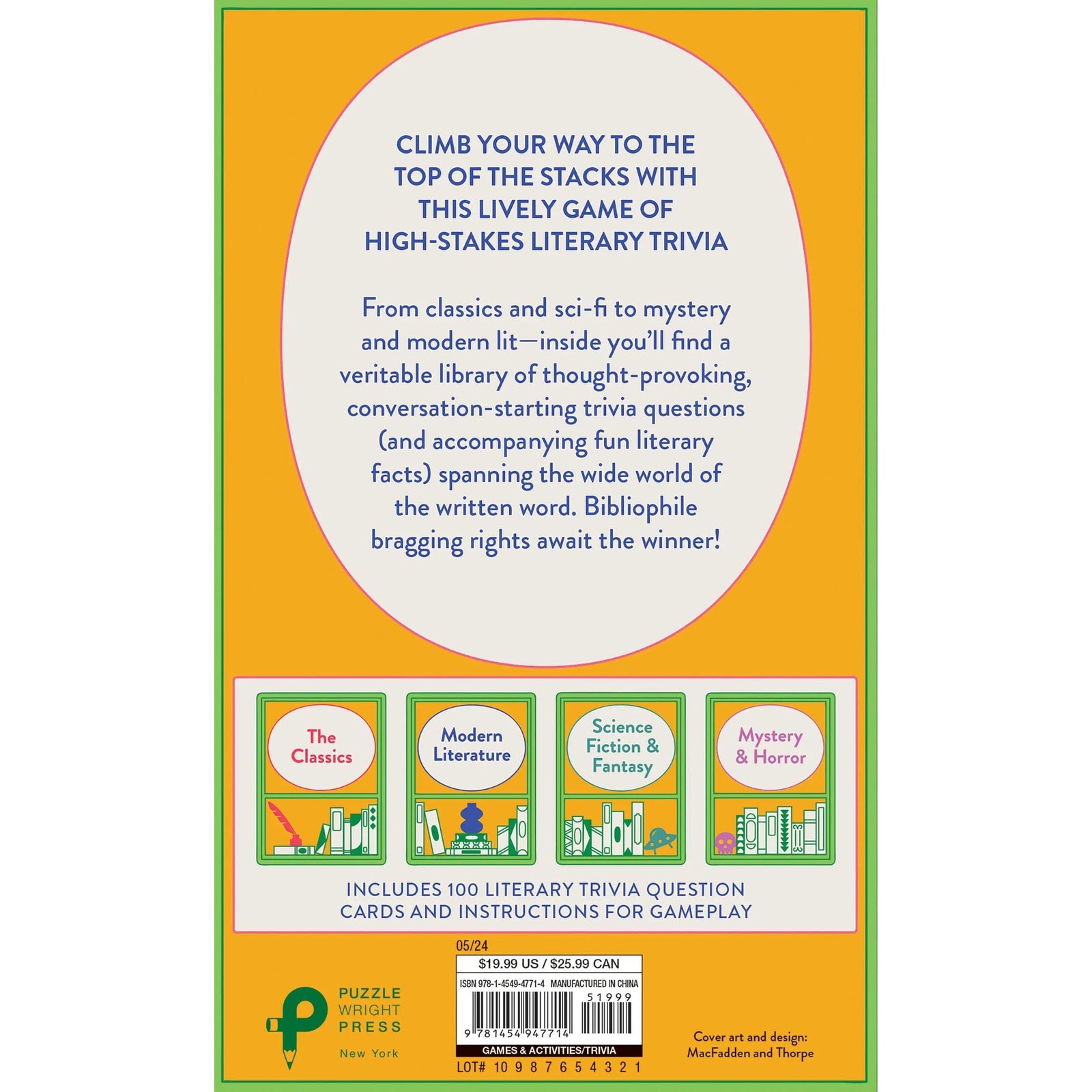 Check Your Shelf Literary Trivia Game BookGeek