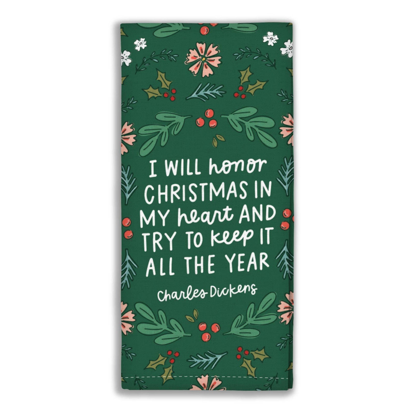 Christmas In My Heart Tea Towel BookGeek