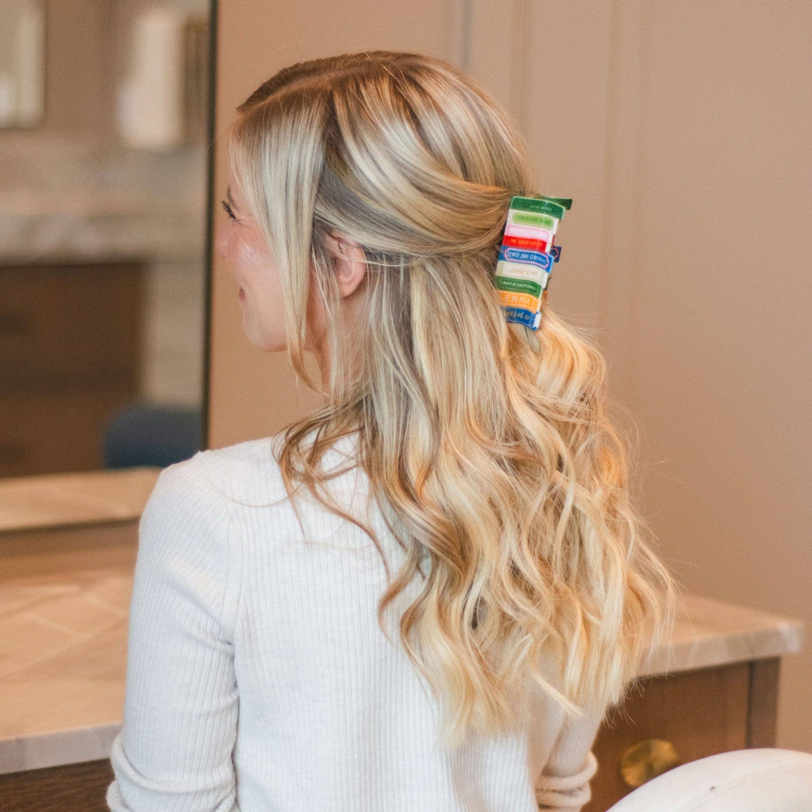 Classic Books Claw Hair Clip BookGeek