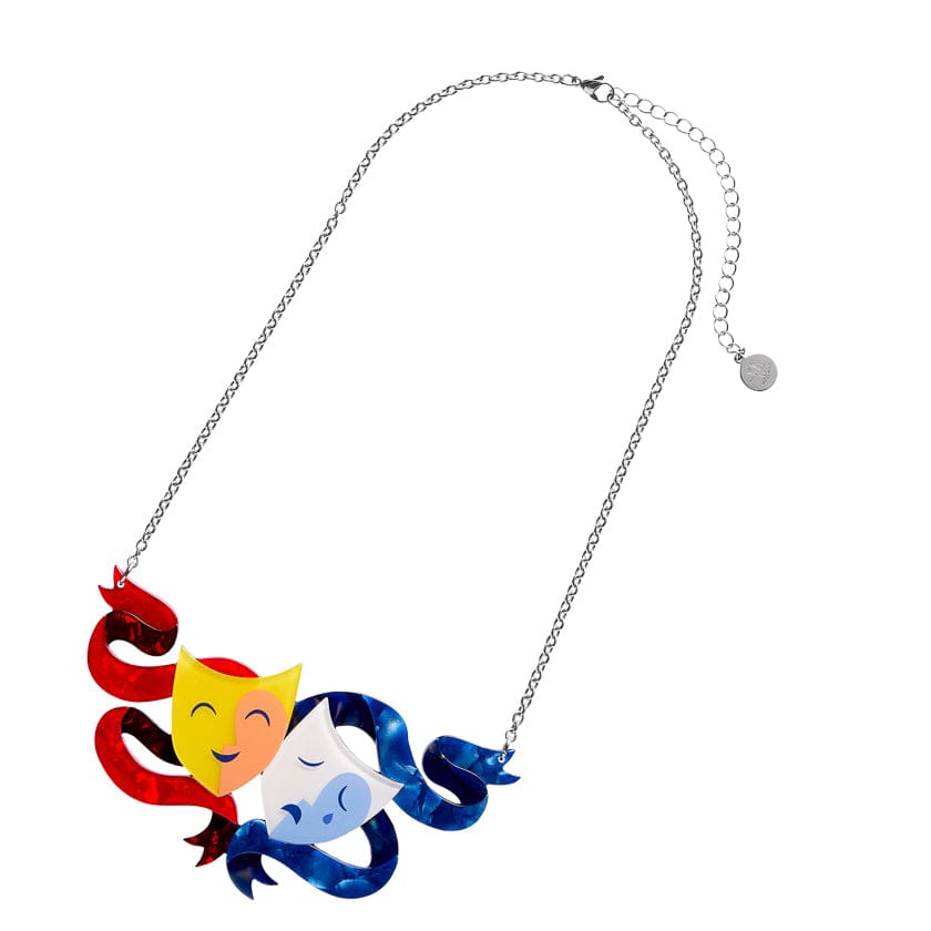 Comedy & Tragedy Necklace BookGeek