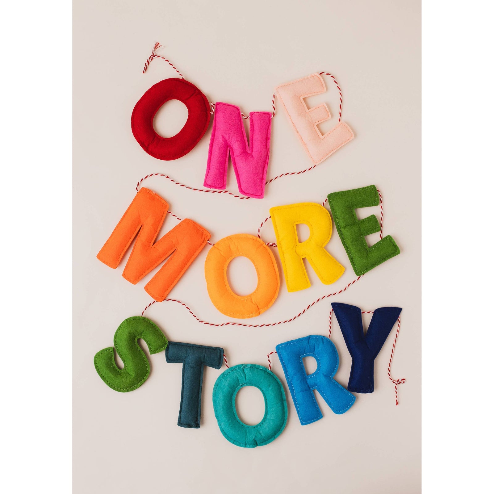 Decorative Rainbow Felt Garland - ONE MORE STORY BookGeek