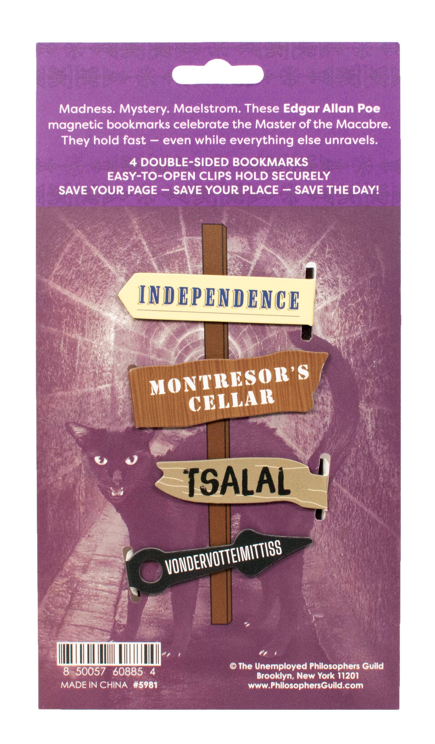 Edgar Allan Poe Bookmark Set BookGeek