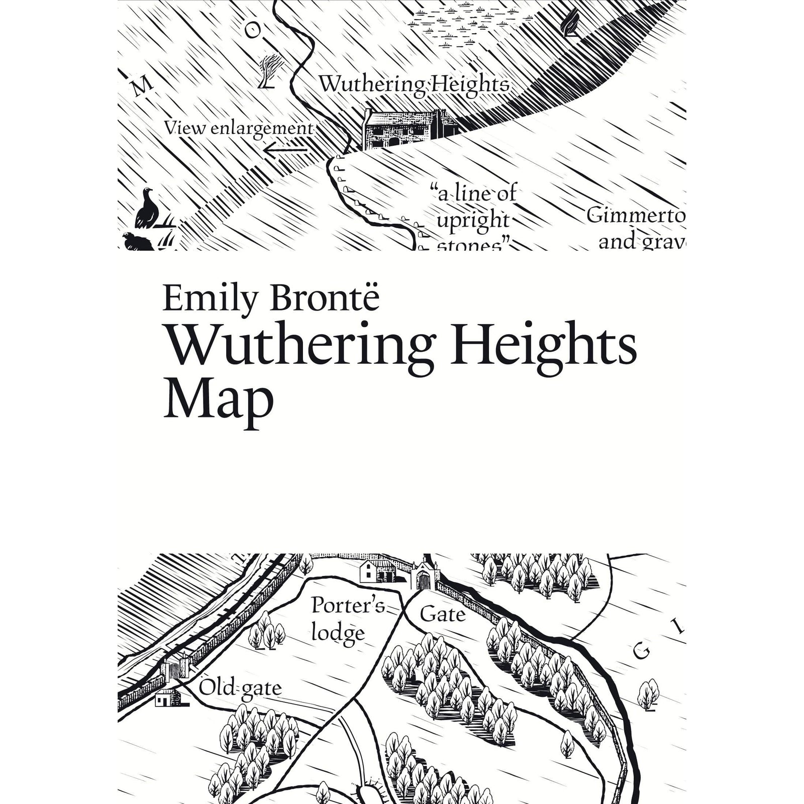 Emily Brontë: Wuthering Heights Map BookGeek