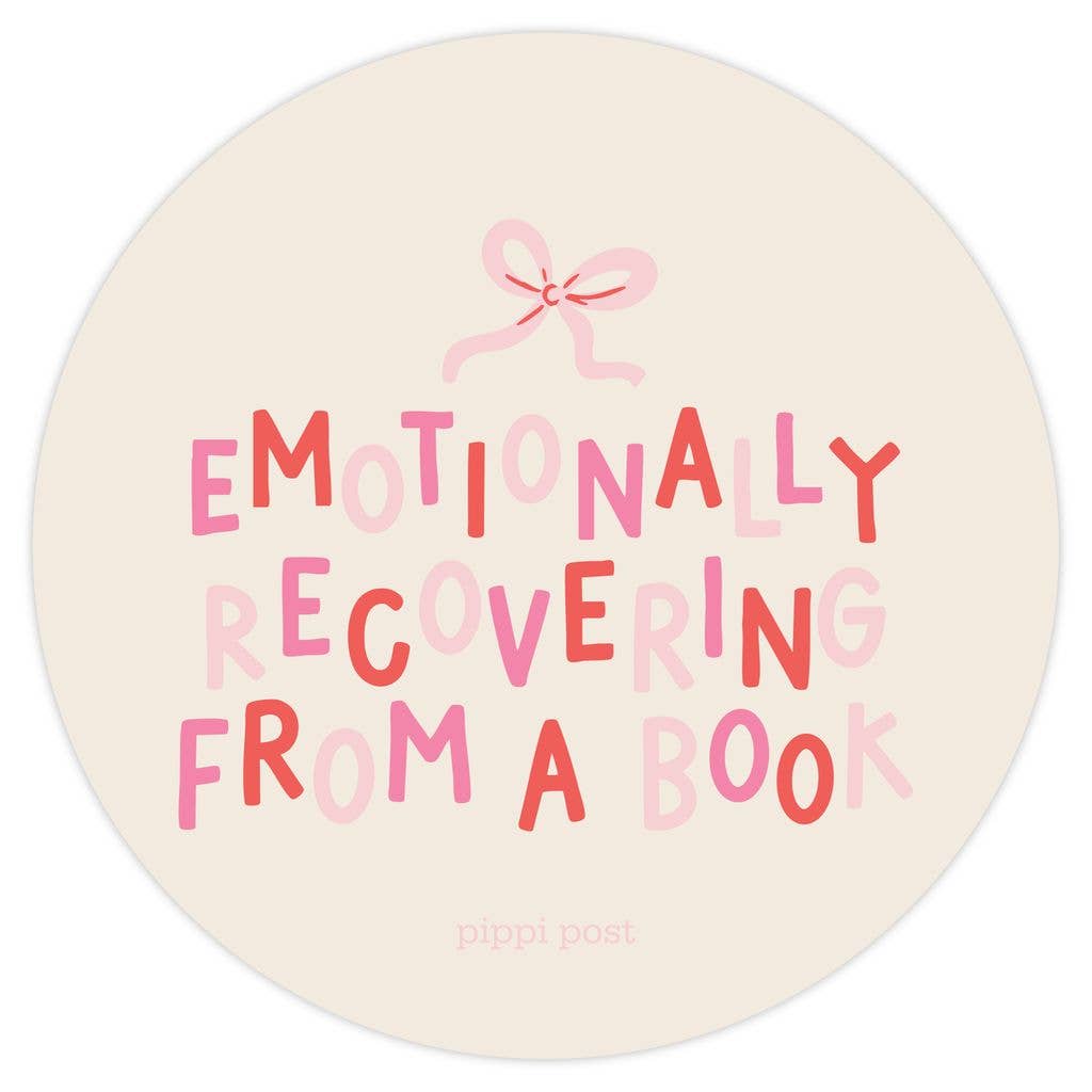 Emotionally Recovering From A Book Decal Sticker BookGeek