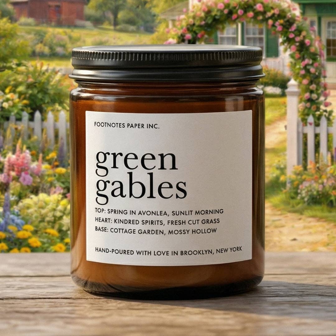 Green Gables Candle | Fresh Floral BookGeek