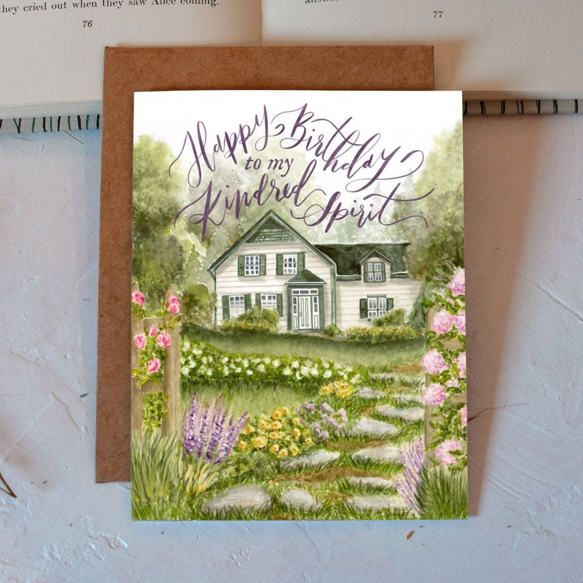 Green Gables Kindred Spirit Birthday Card BookGeek