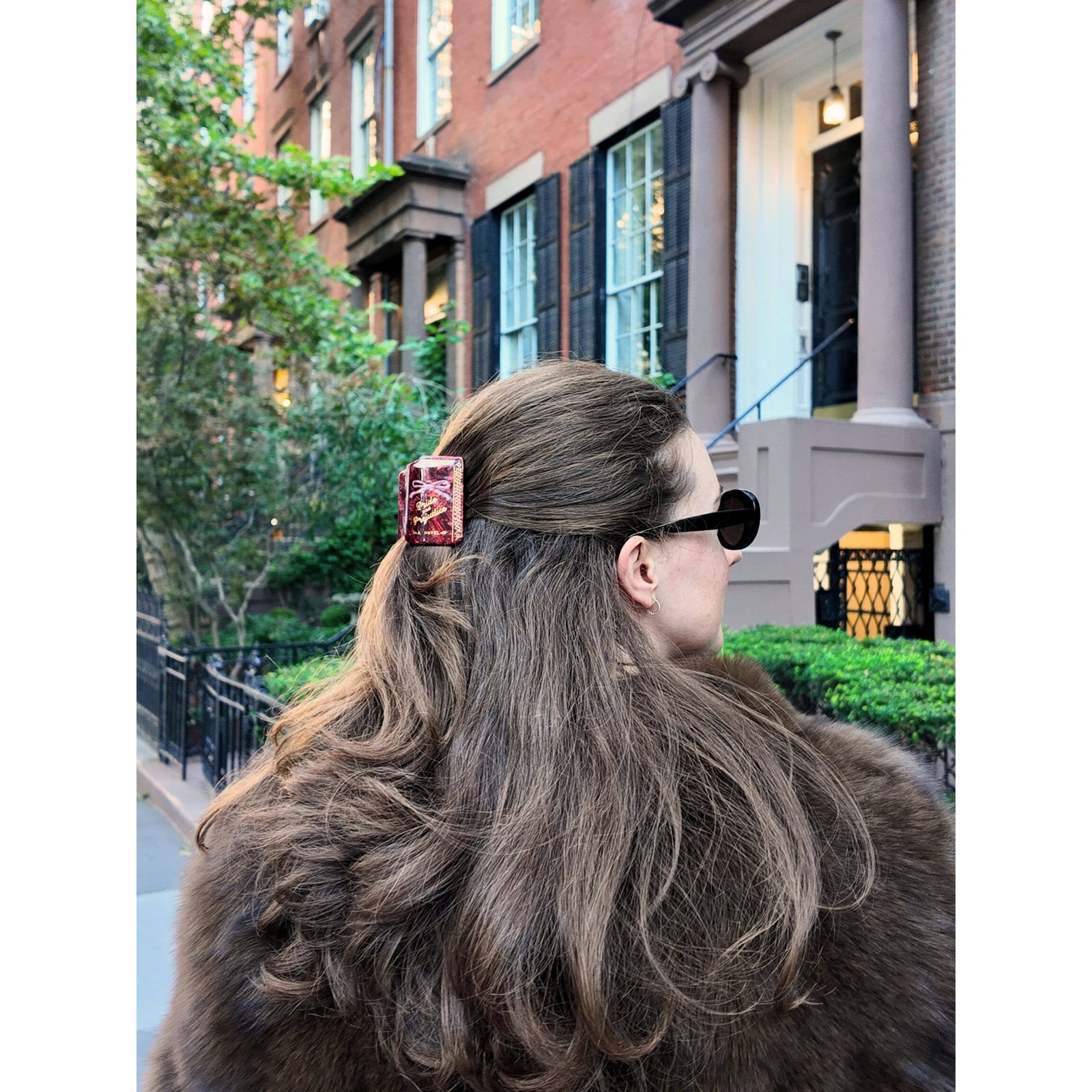 Hand-painted Mini Pride & Prejudice Book Claw Hair Clip BookGeek