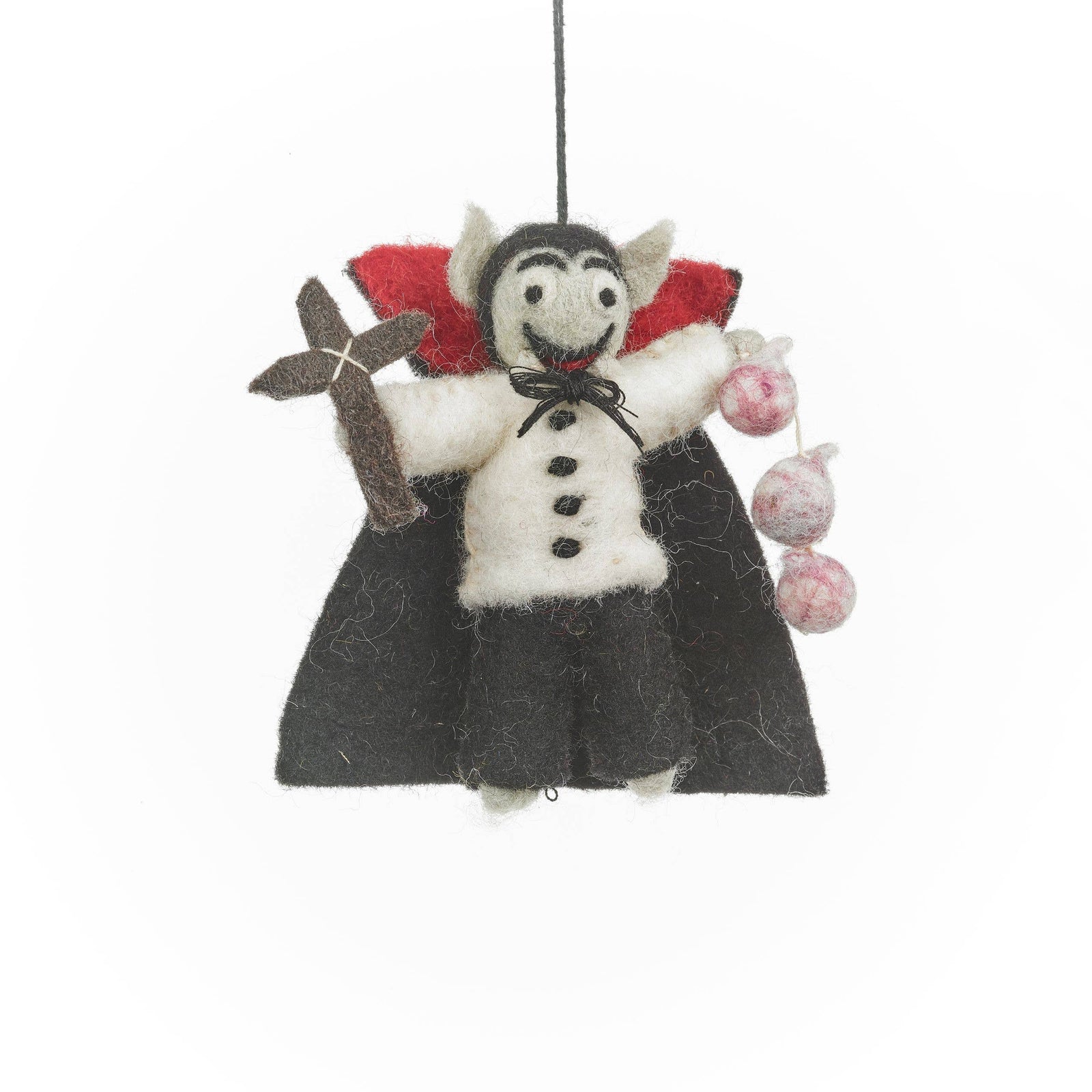 Handmade Felt Dracula the Vampire Halloween Decoration BookGeek