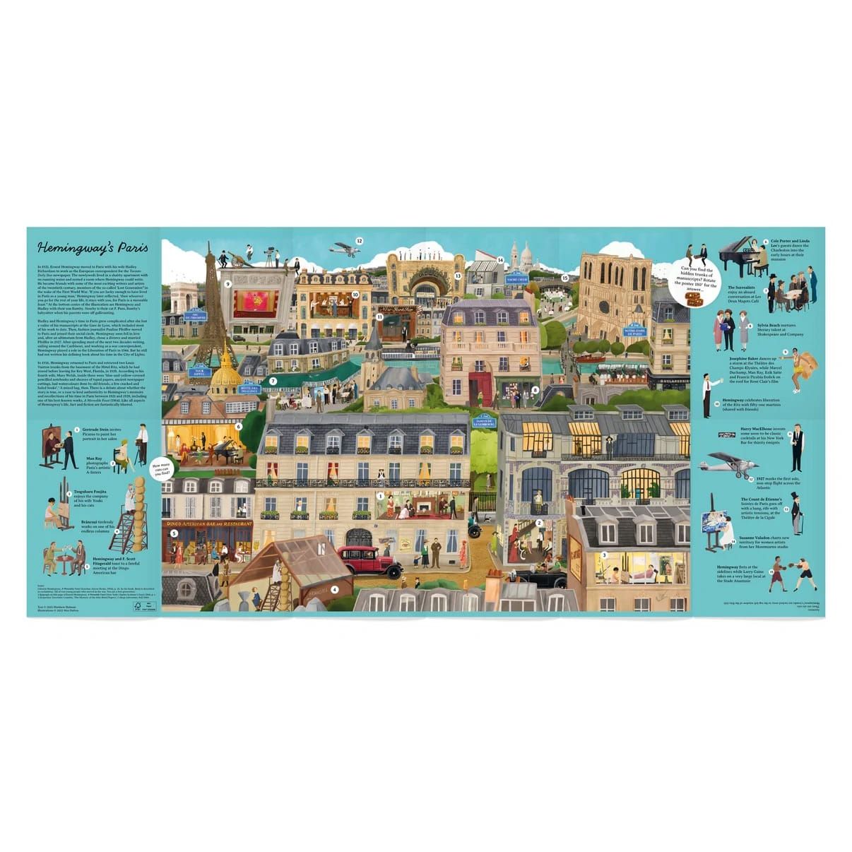 Hemingway's Paris Jigsaw Puzzle BookGeek
