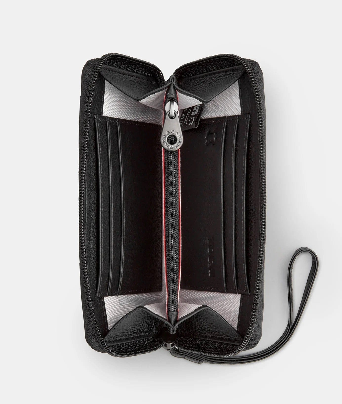 Horror Bookworm Black Leather Purse With Wrist Strap BookGeek