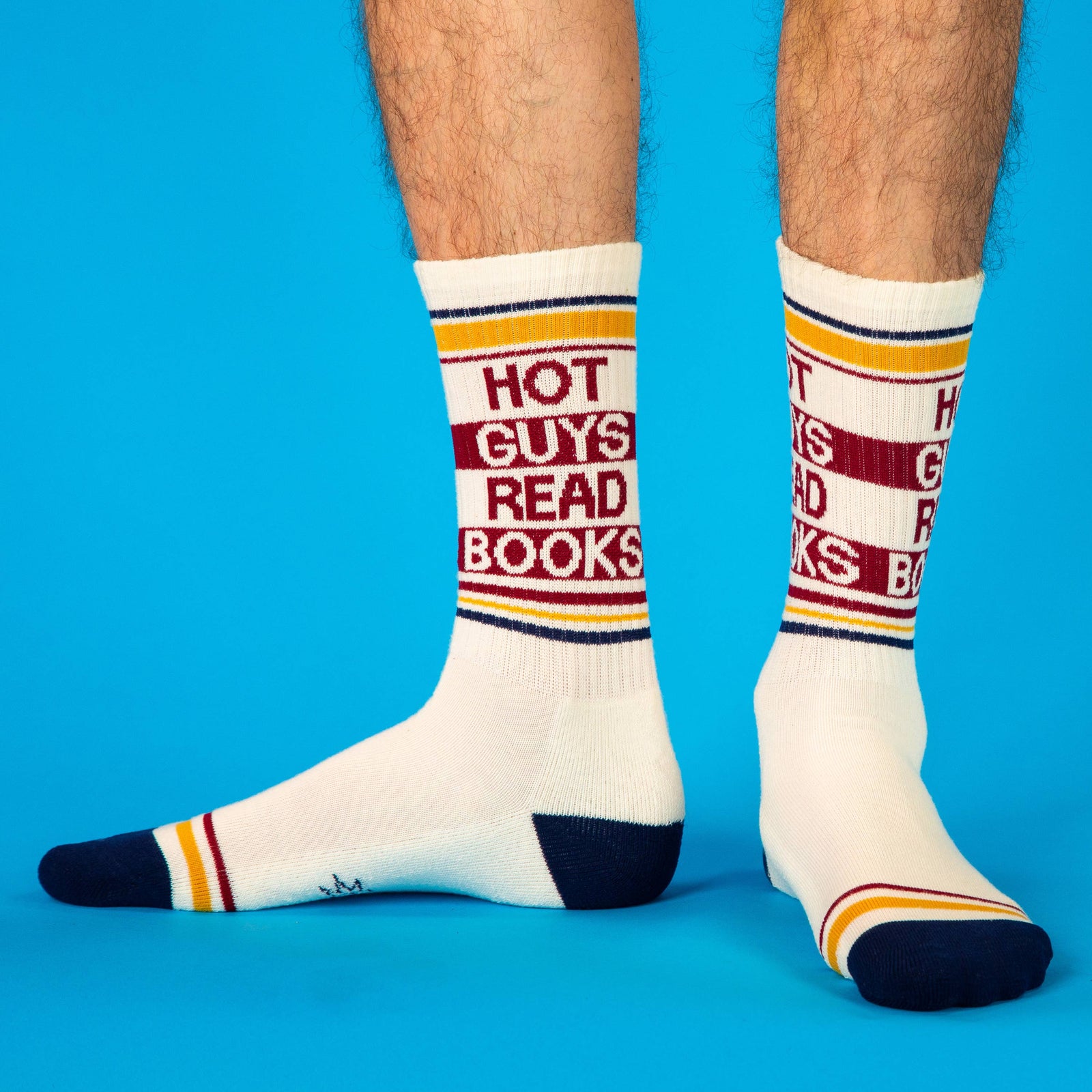 Hot Guys Read Books Gym Crew Socks BookGeek