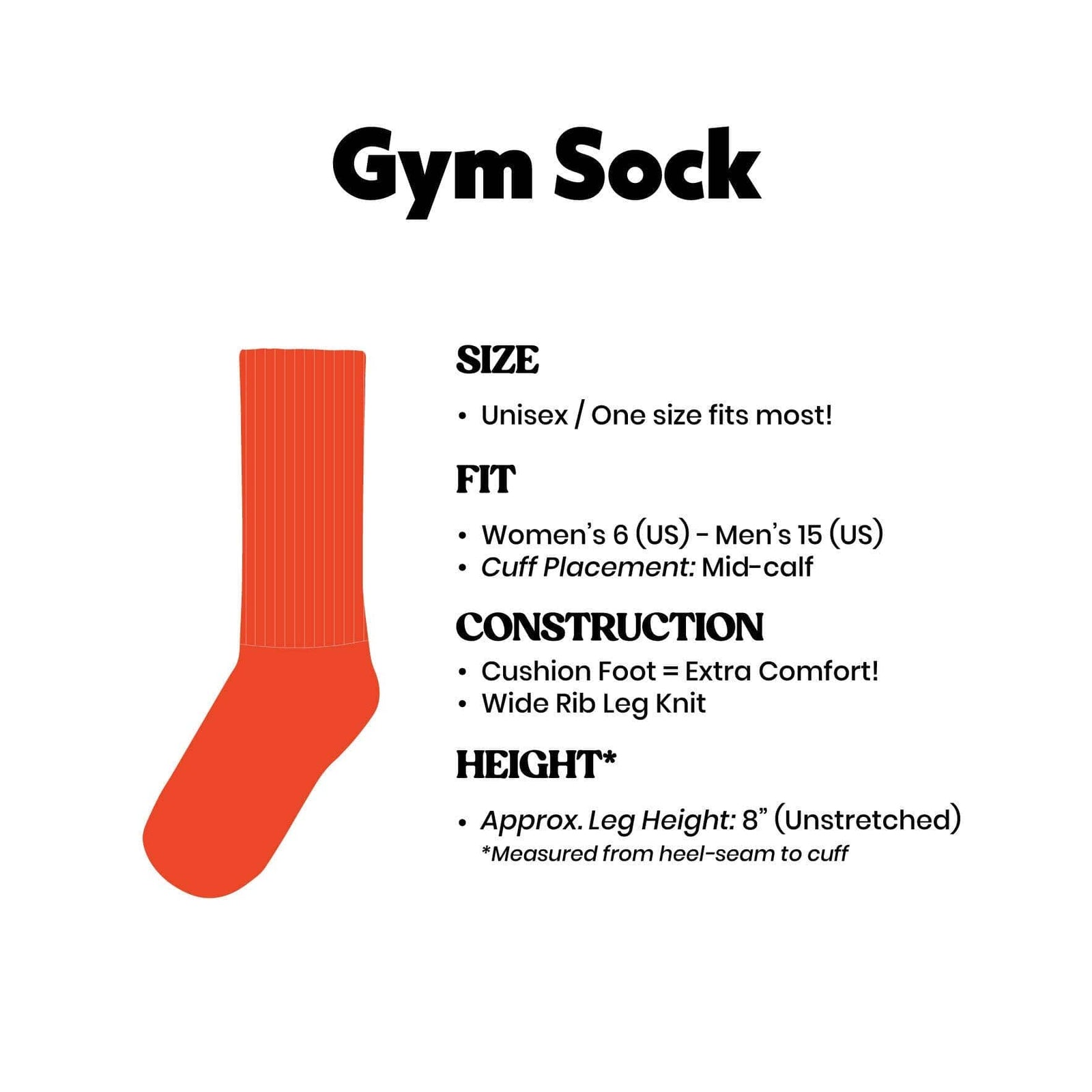 I ❤️ Happy Endings Gym Crew Socks BookGeek
