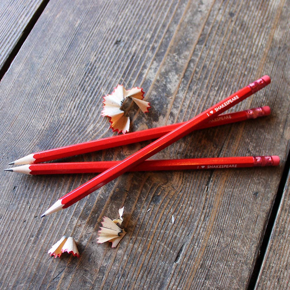 I Love Shakespeare Pencil BookGeek