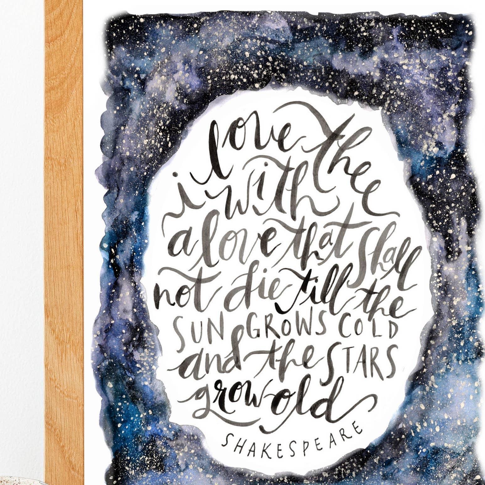 I Love Thee With A Love That Shall Not Die // 8 x 10 BookGeek