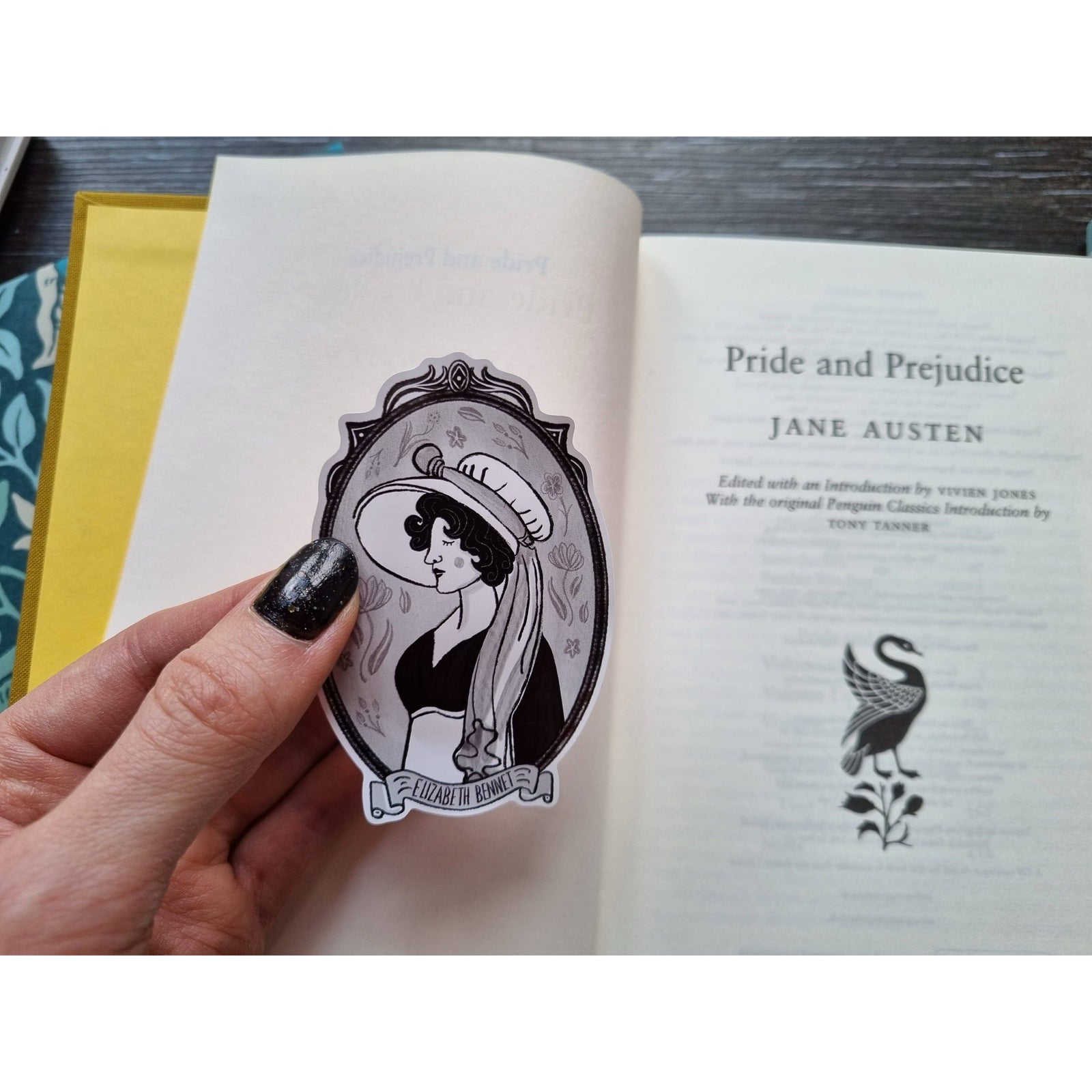Jane Austen A5 Vinyl Sticker Sheet BookGeek