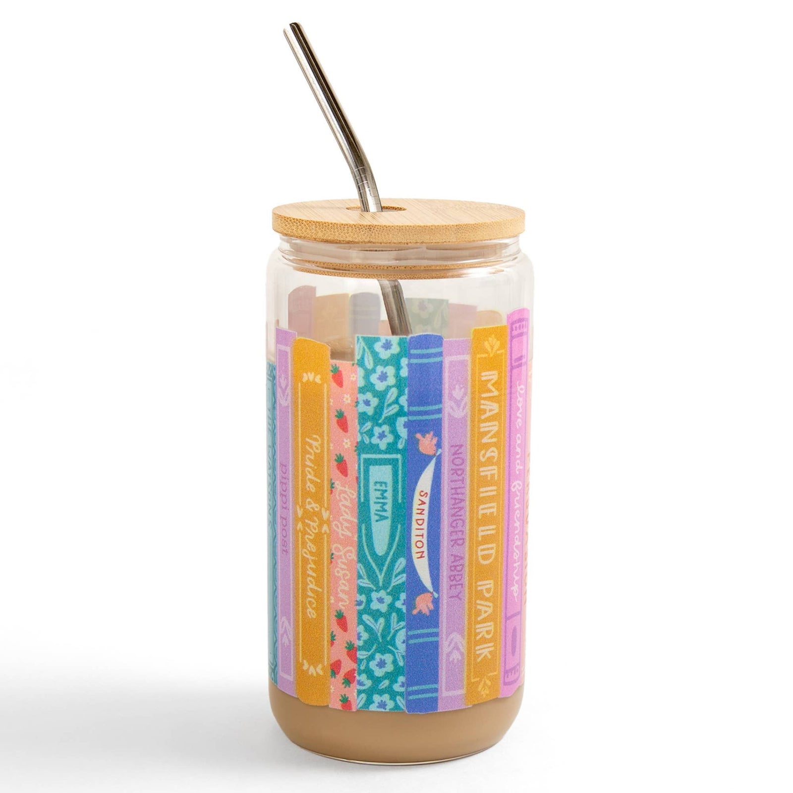 Jane Austen Books Glass Can BookGeek