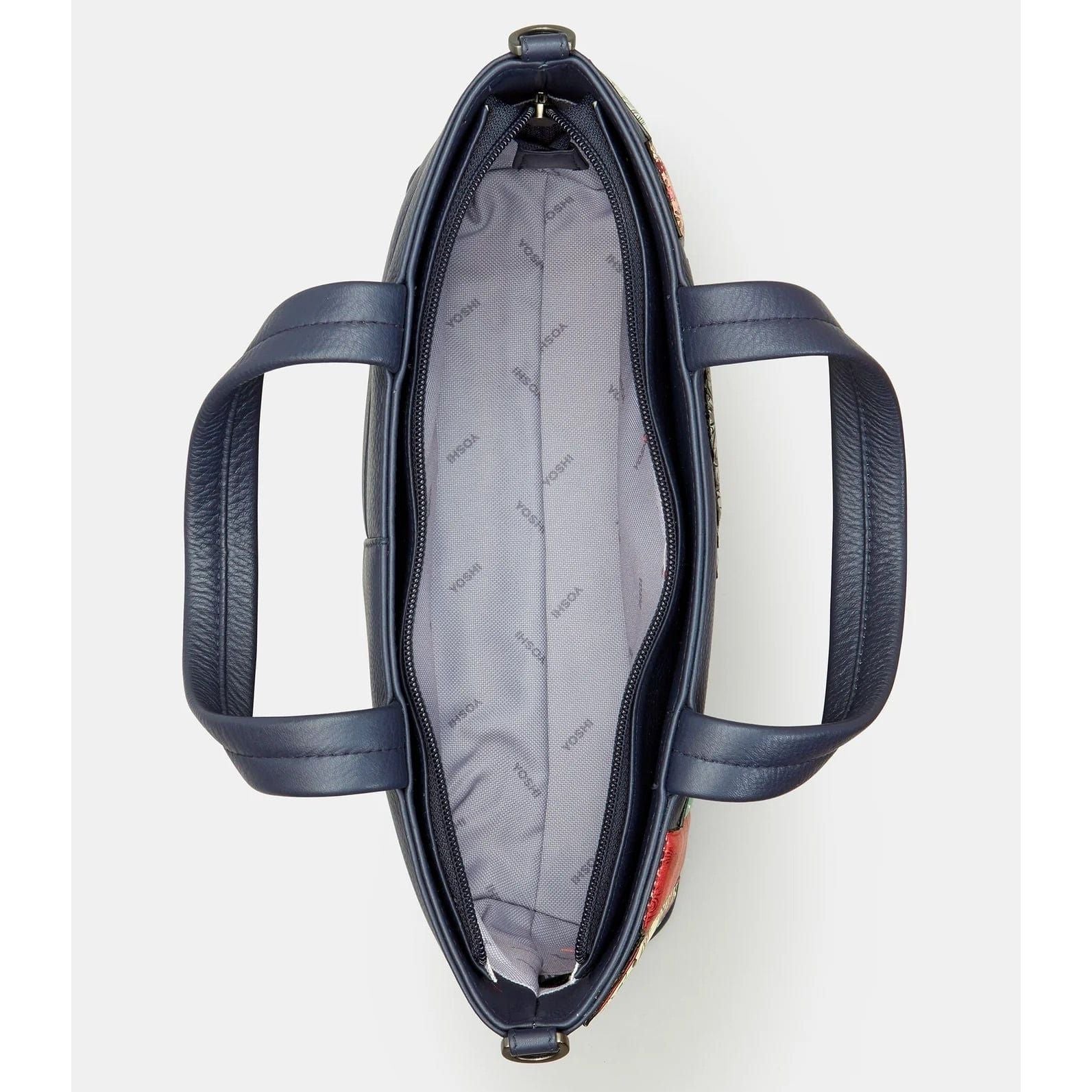 Jane Austen Bookworm Navy Leather Multiway Grab Bag BookGeek