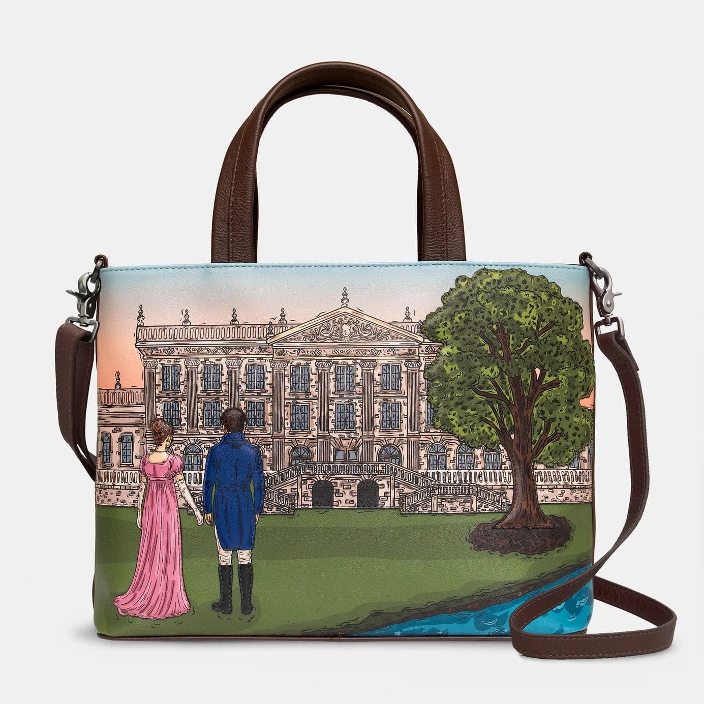 Jane Austen Pemberley 1813 Leather Multiway Grab Bag BookGeek