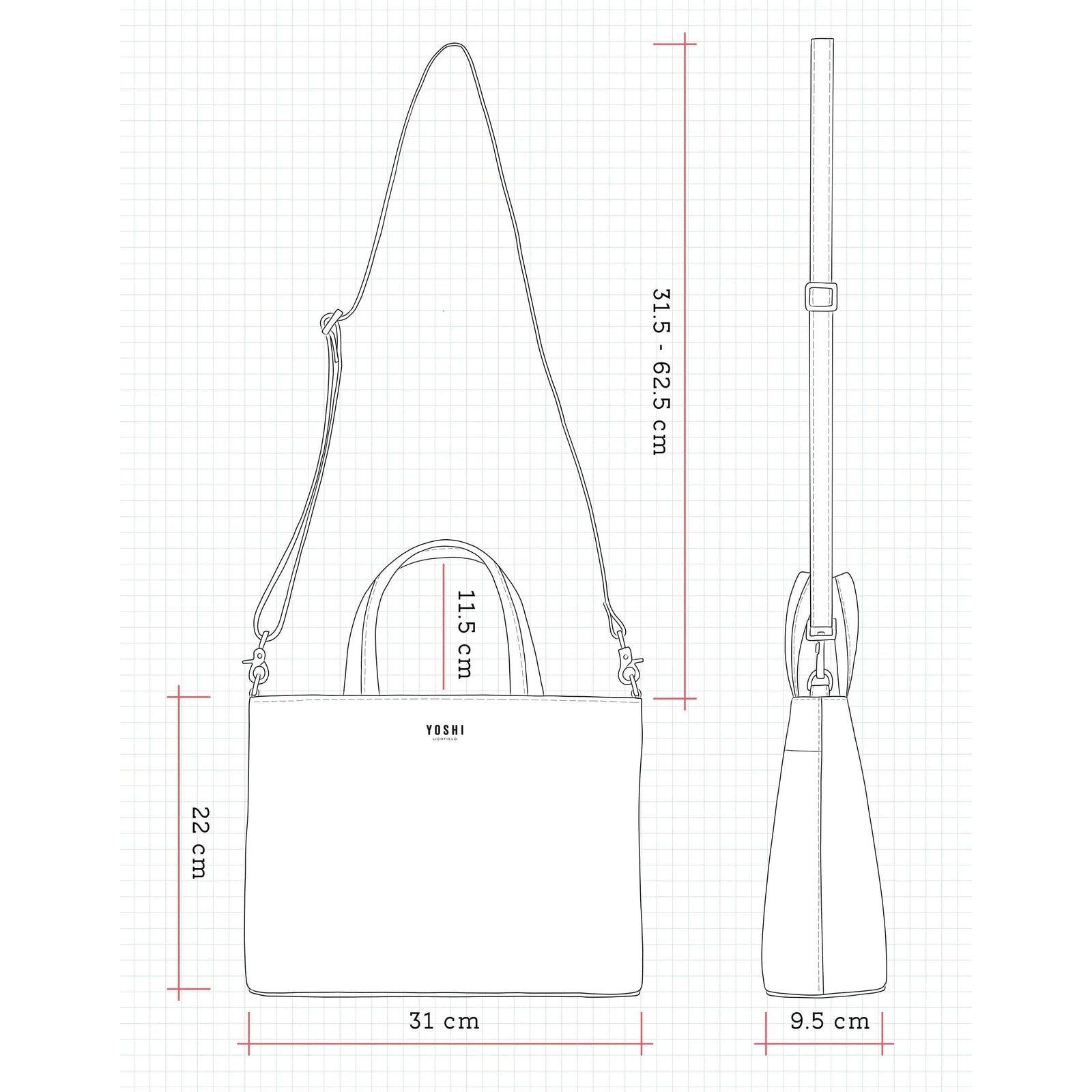 Jane Austen Pemberley 1813 Leather Multiway Grab Bag BookGeek