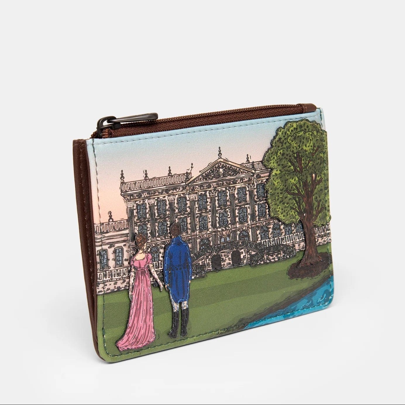 Jane Austen Pemberley 1813 Leather Zip Top Purse BookGeek