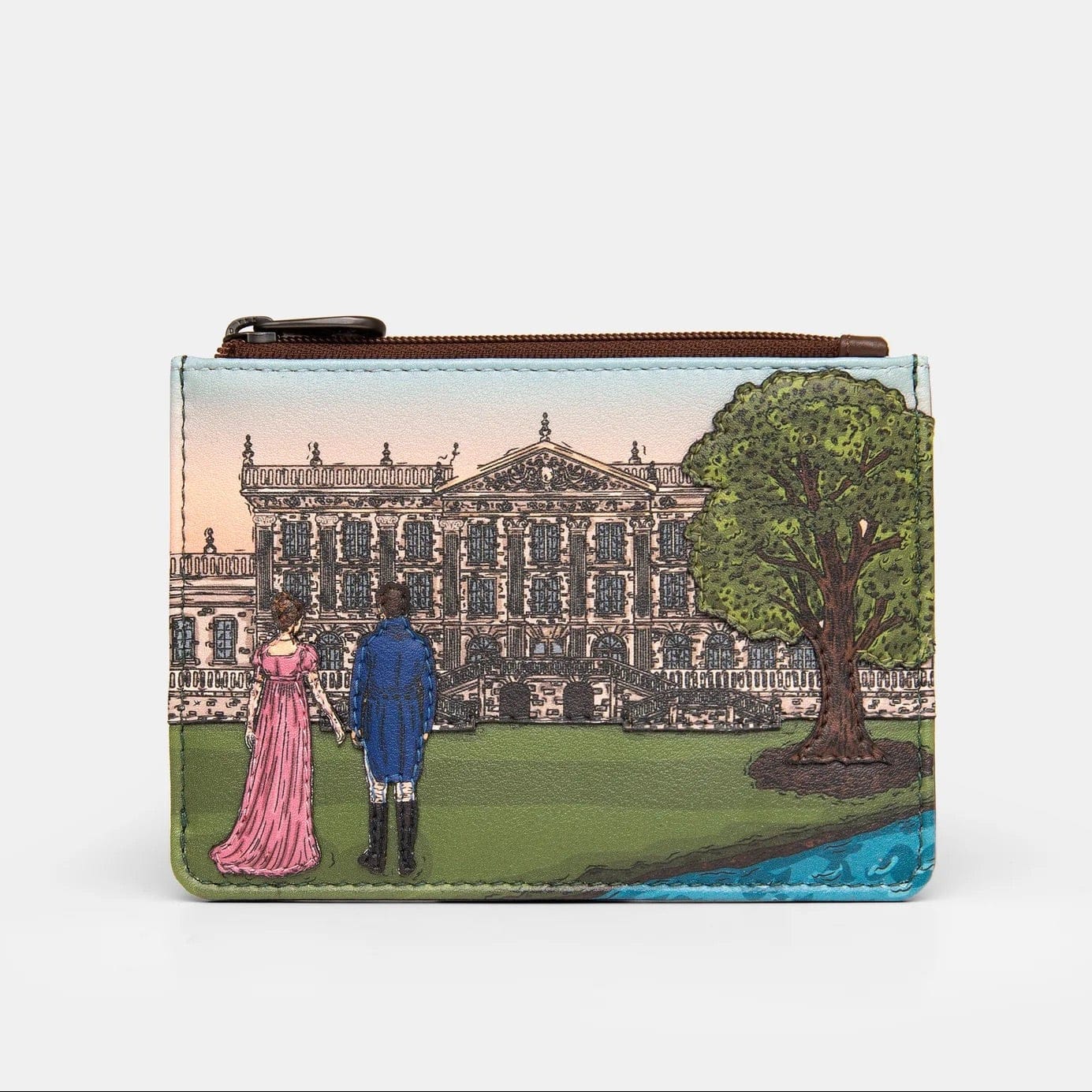 Jane Austen Pemberley 1813 Leather Zip Top Purse BookGeek