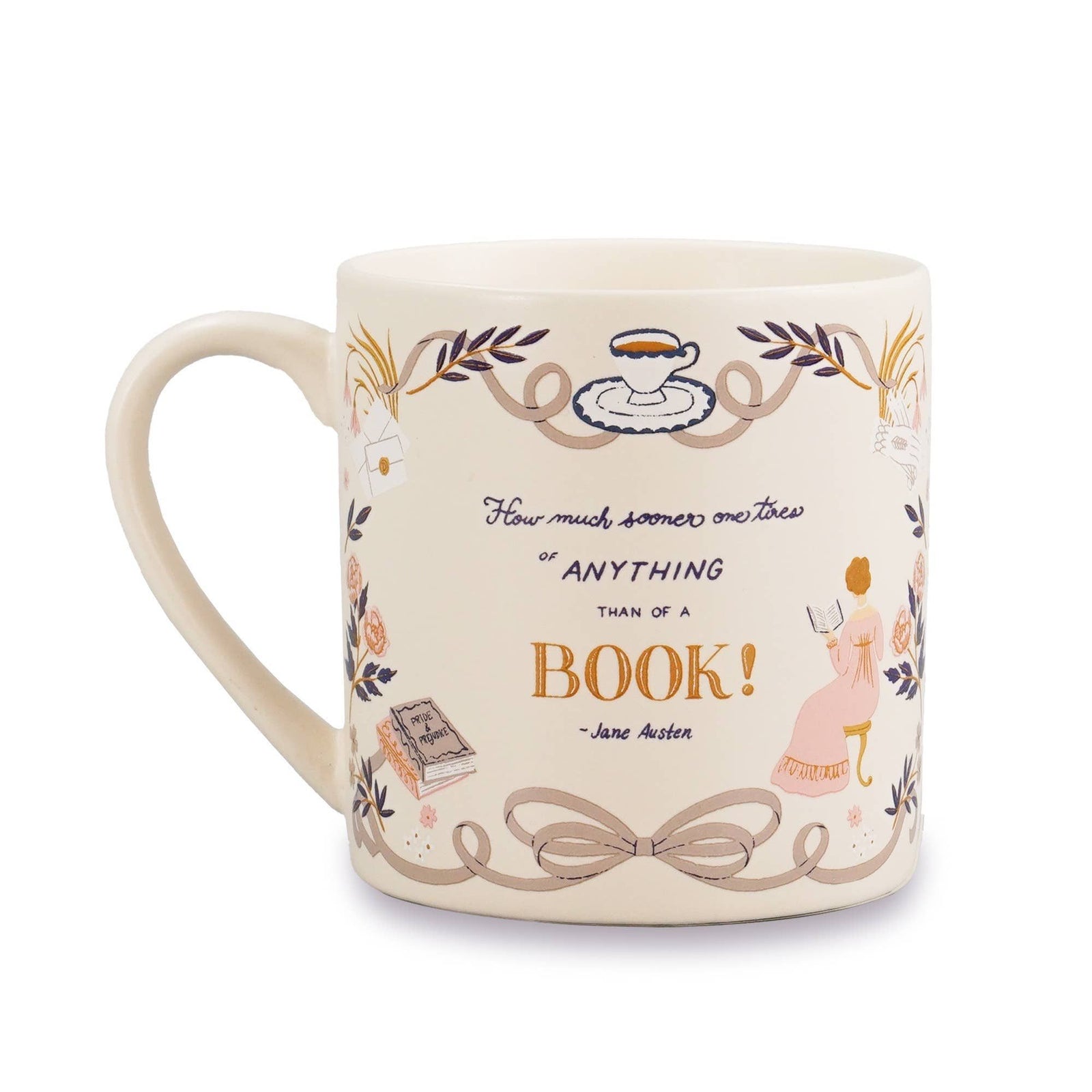 Jane Austen Pride and Prejudice Ceramic Mug (10.5 fl oz) - BookGeek