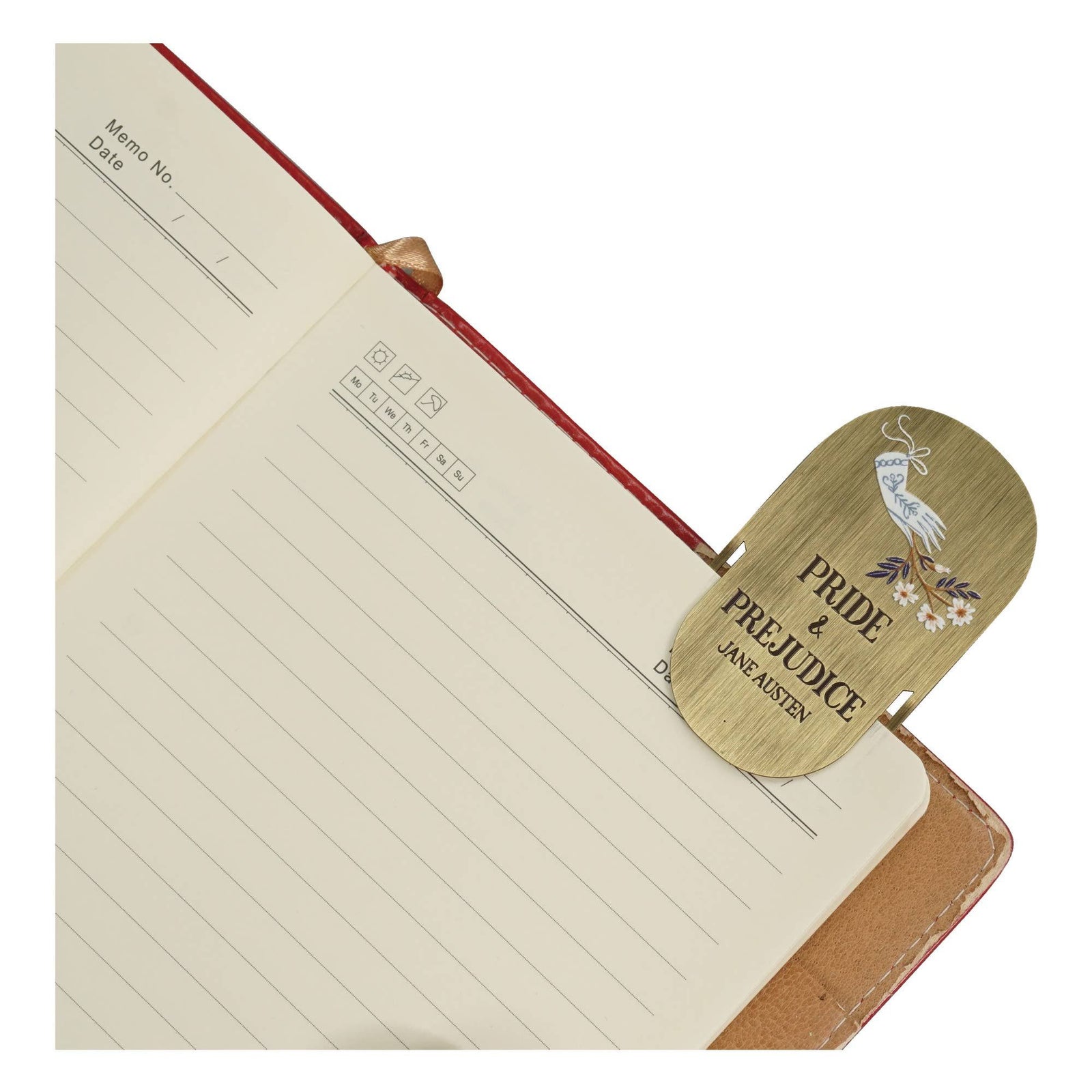 Jane Austen Pride and Prejudice Metal Bookmark BookGeek