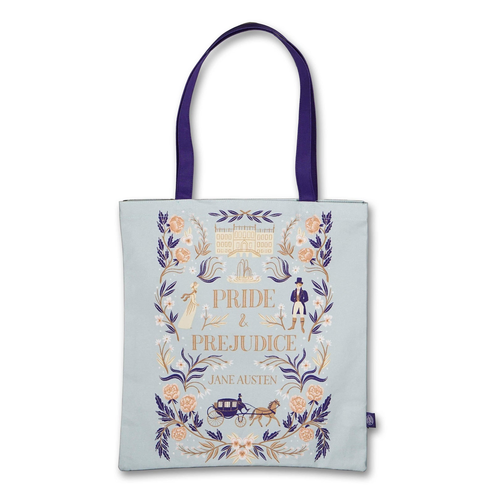 Jane Austen Pride and Prejudice Recycled Cotton Tote Bag BookGeek